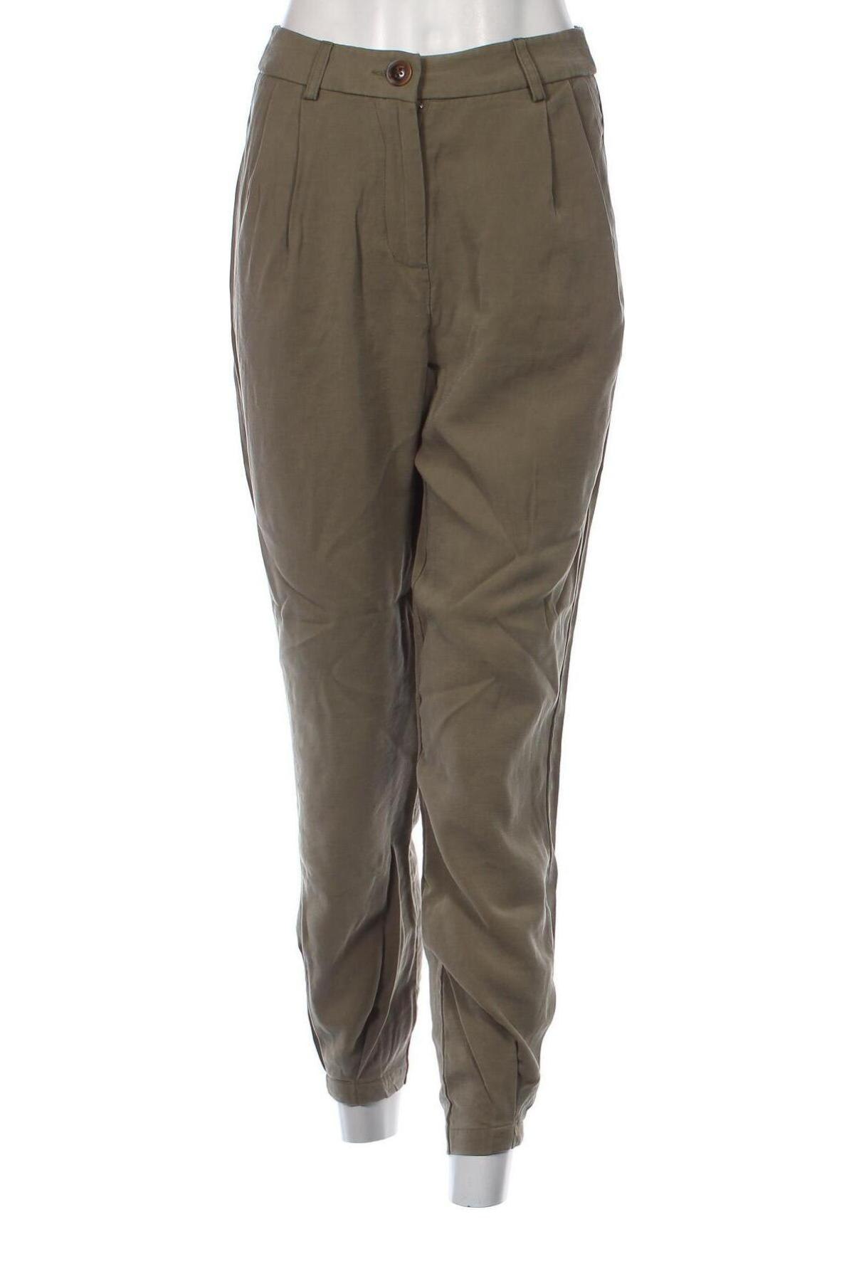 Pantaloni de femei Yfl Reserved, Mărime S, Culoare Verde, Preț 36,99 Lei