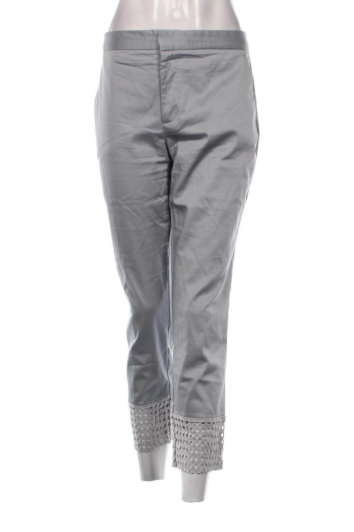 Дамски панталон Zara, Размер L, Цвят Сив, Цена 19,55 лв.