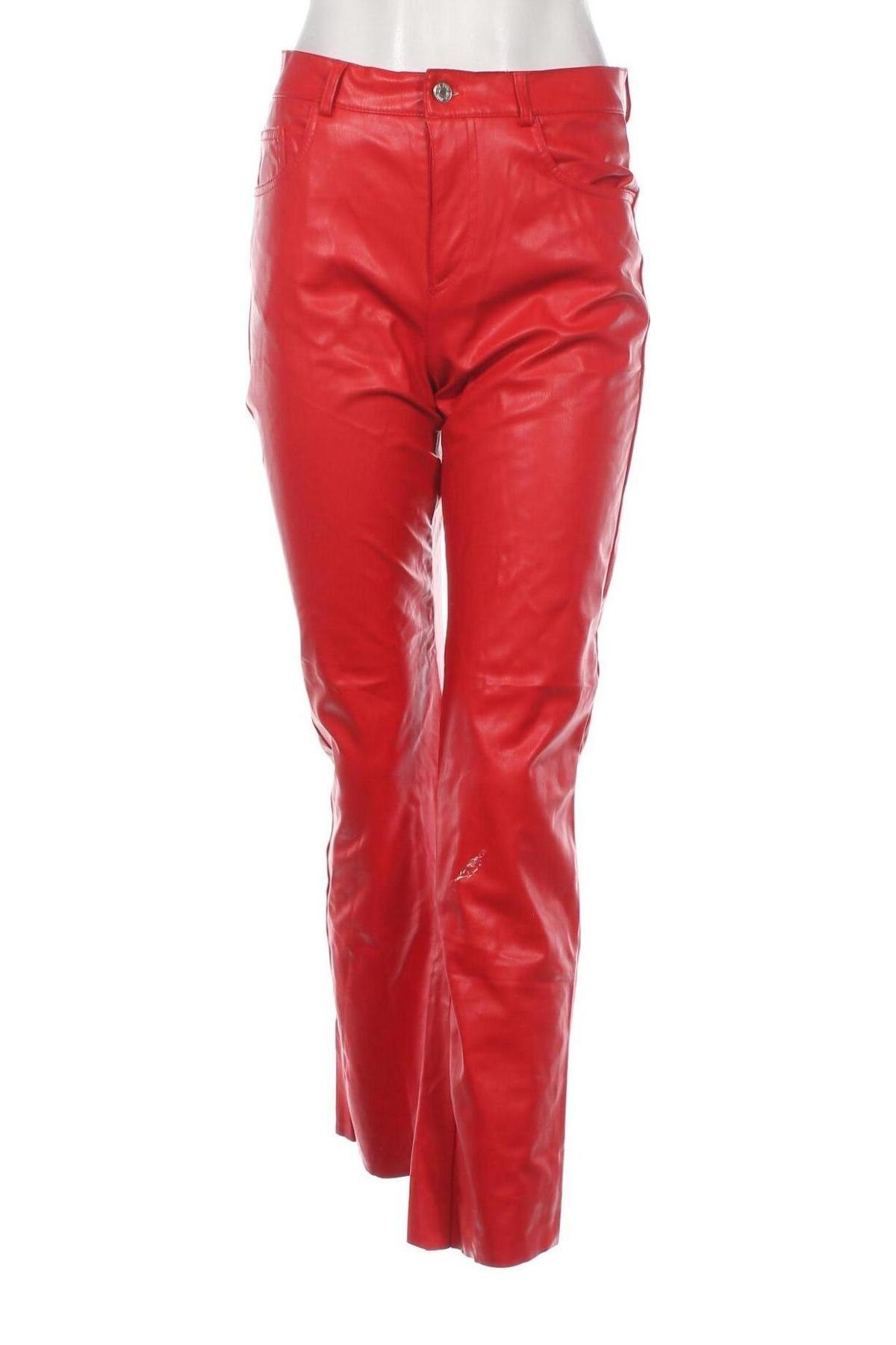 Pantaloni de femei Zara, Mărime S, Culoare Roșu, Preț 65,79 Lei