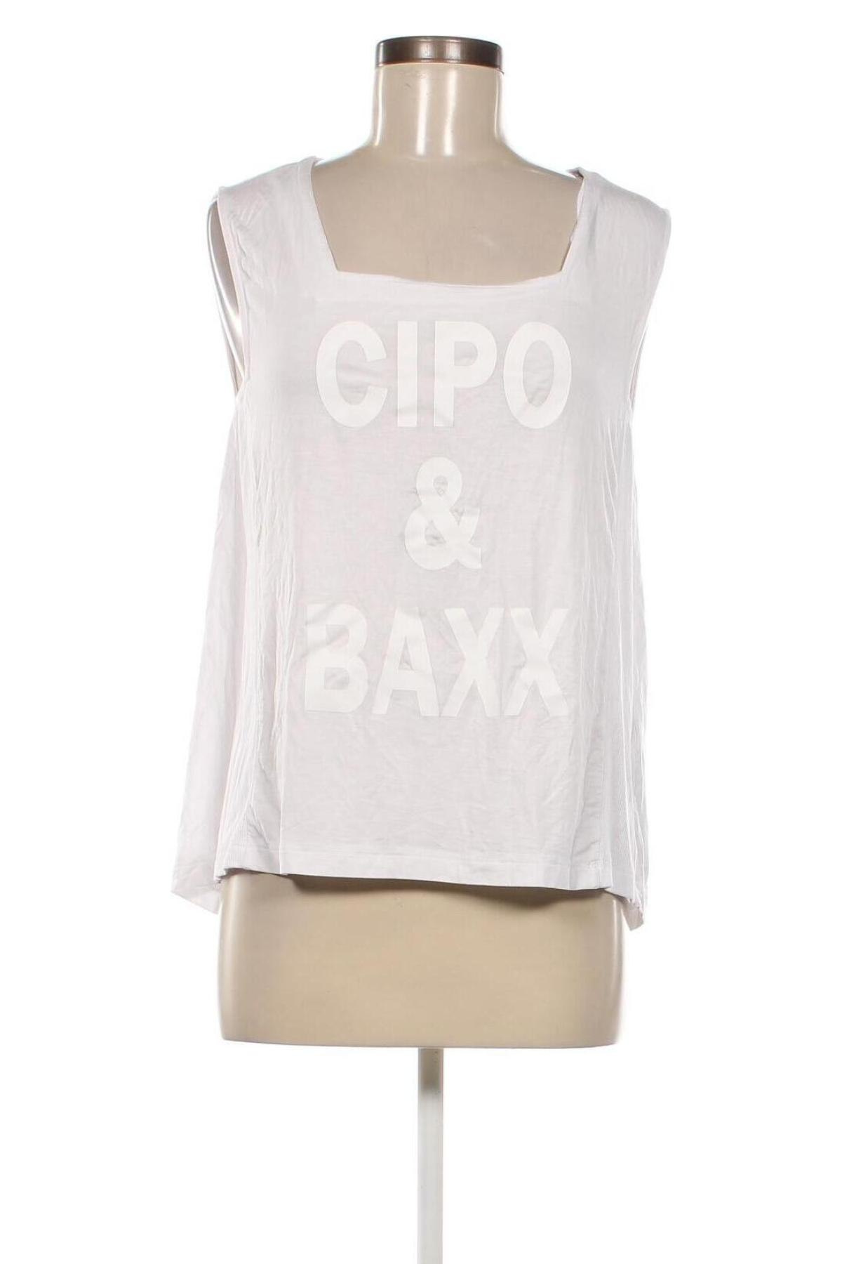 Γυναικείο αμάνικο μπλουζάκι Cipo & Baxx, Μέγεθος S, Χρώμα Λευκό, Τιμή 3,71 €