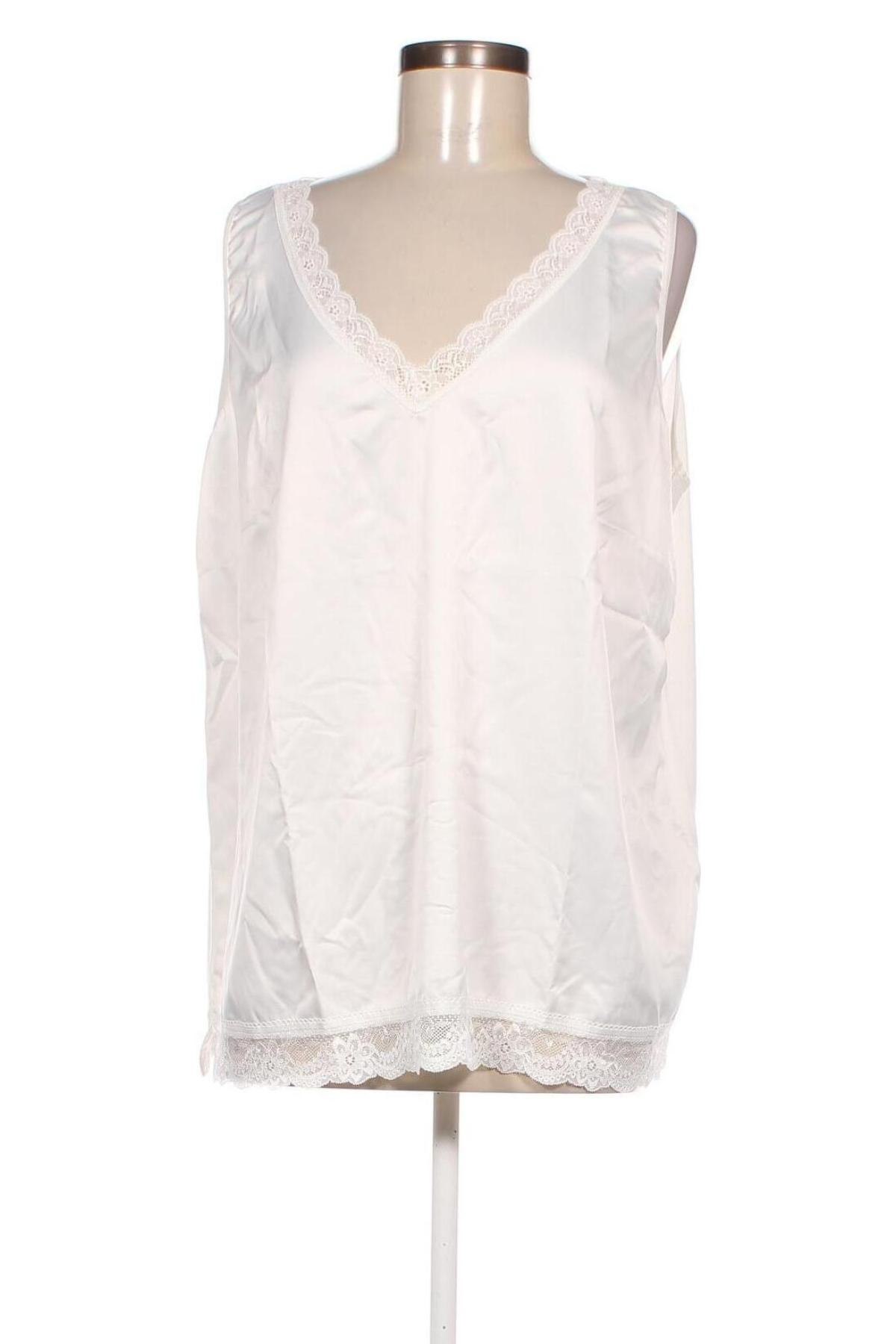 Γυναικείο αμάνικο μπλουζάκι Fiorella Rubino, Μέγεθος 3XL, Χρώμα Λευκό, Τιμή 29,90 €