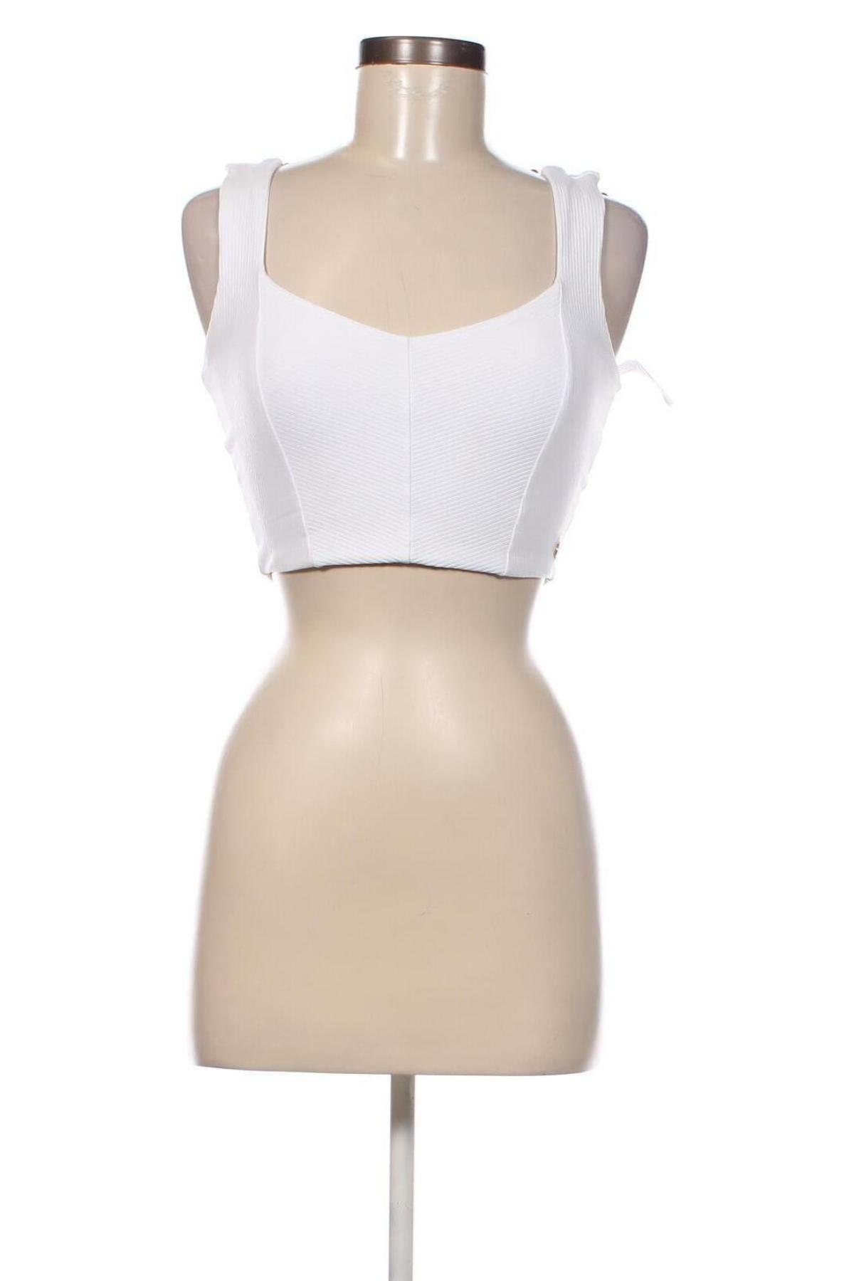 Γυναικείο αμάνικο μπλουζάκι Guess, Μέγεθος XS, Χρώμα Λευκό, Τιμή 27,84 €