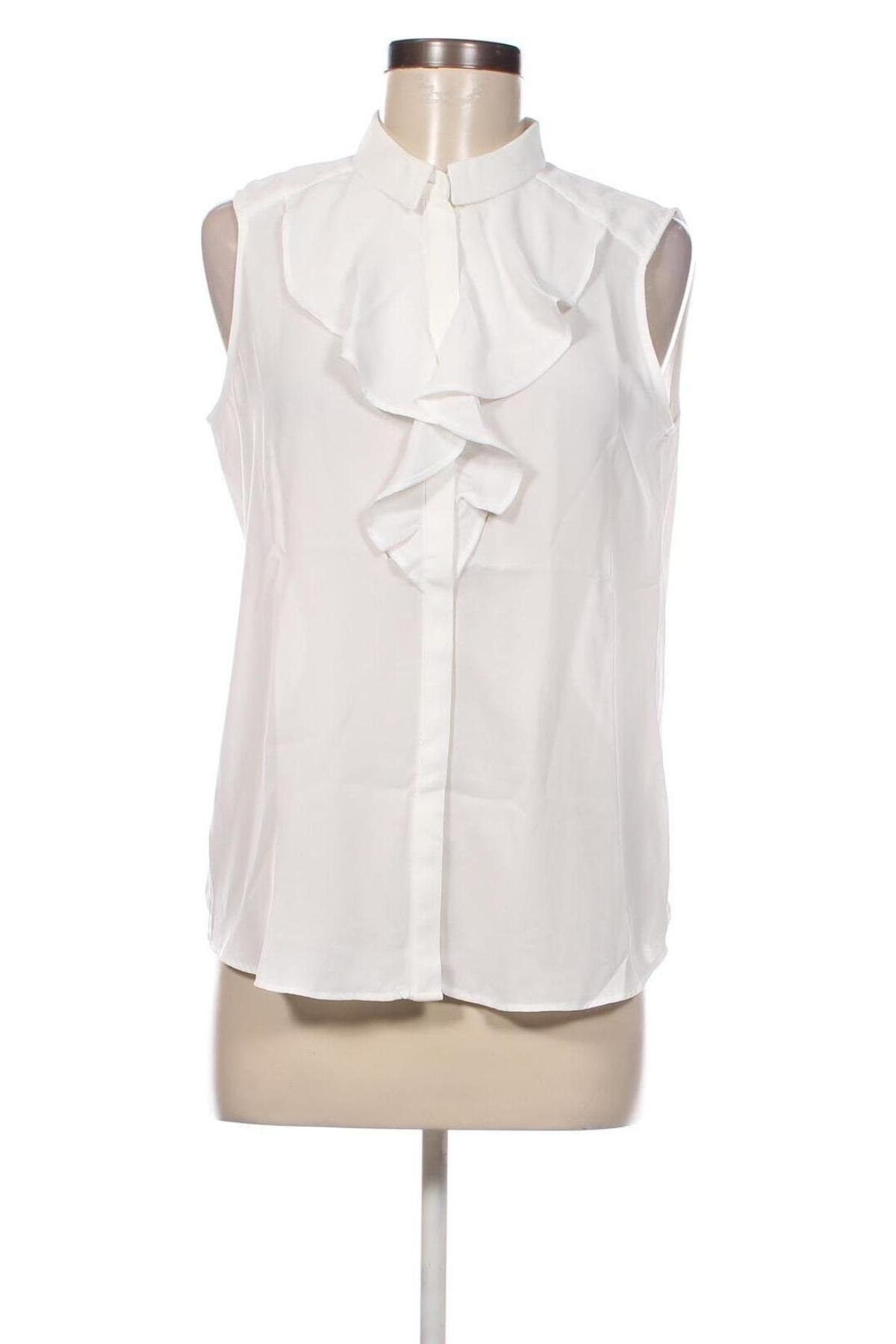 Γυναικείο αμάνικο μπλουζάκι Oodji, Μέγεθος M, Χρώμα Λευκό, Τιμή 10,82 €