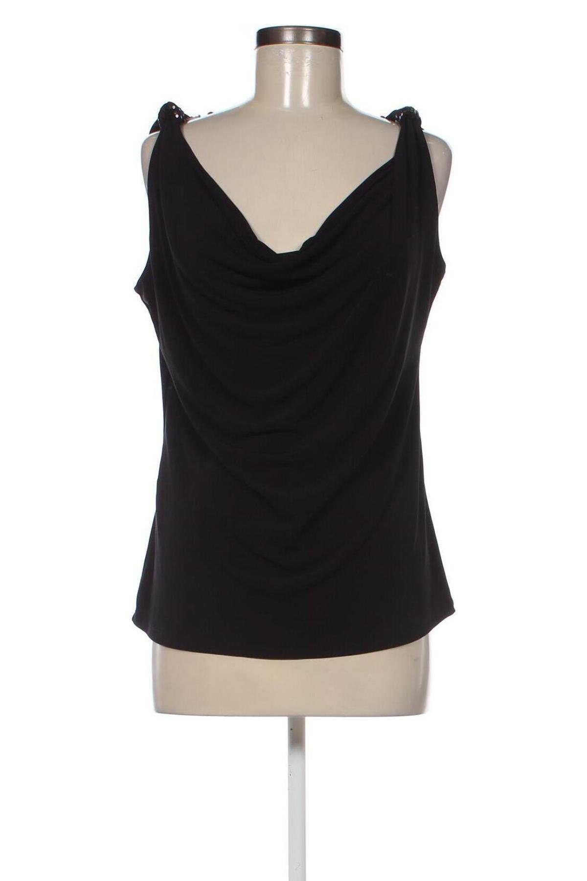 Γυναικείο αμάνικο μπλουζάκι Sa. Hara, Μέγεθος L, Χρώμα Μαύρο, Τιμή 6,62 €