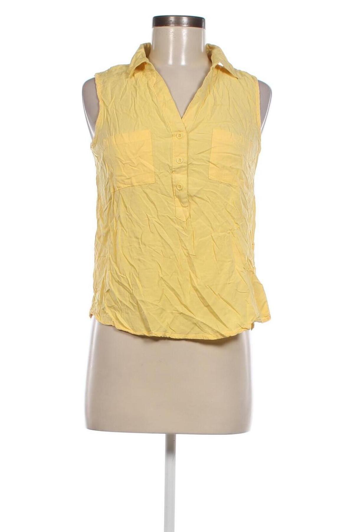 Γυναικείο αμάνικο μπλουζάκι Zebra, Μέγεθος M, Χρώμα Κίτρινο, Τιμή 2,49 €