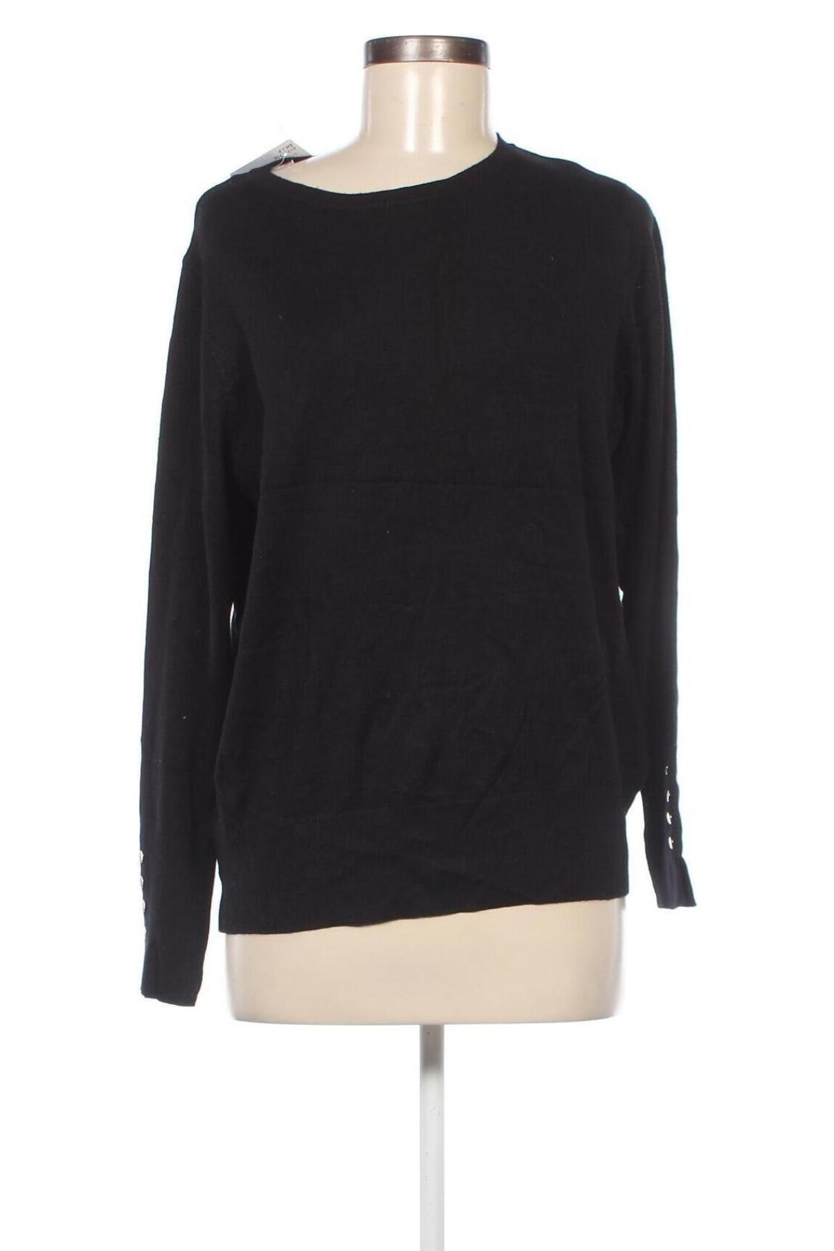 Дамски пуловер, Размер L, Цвят Черен, Цена 6,96 лв.