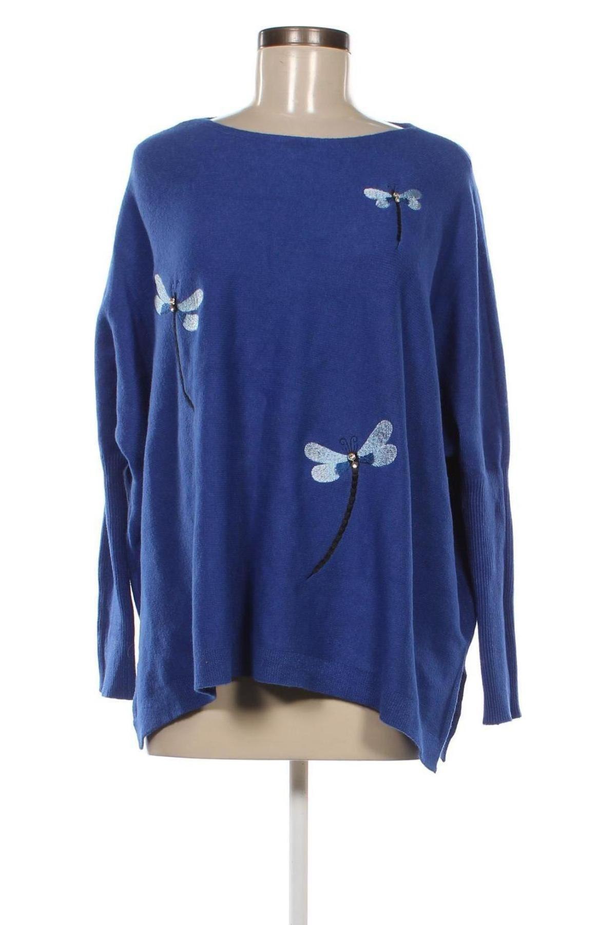 Дамски пуловер Bluoltre, Размер M, Цвят Син, Цена 29,01 лв.