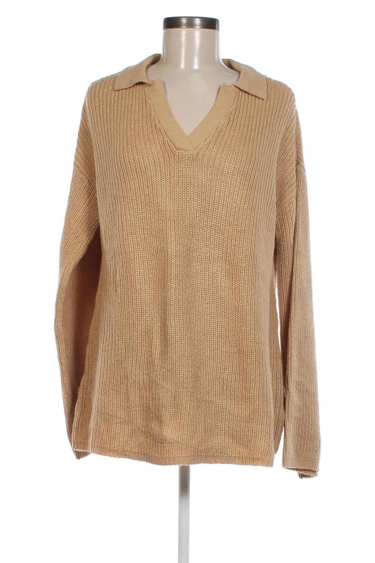 Дамски пуловер Bpc Bonprix Collection, Размер XL, Цвят Бежов, Цена 8,70 лв.