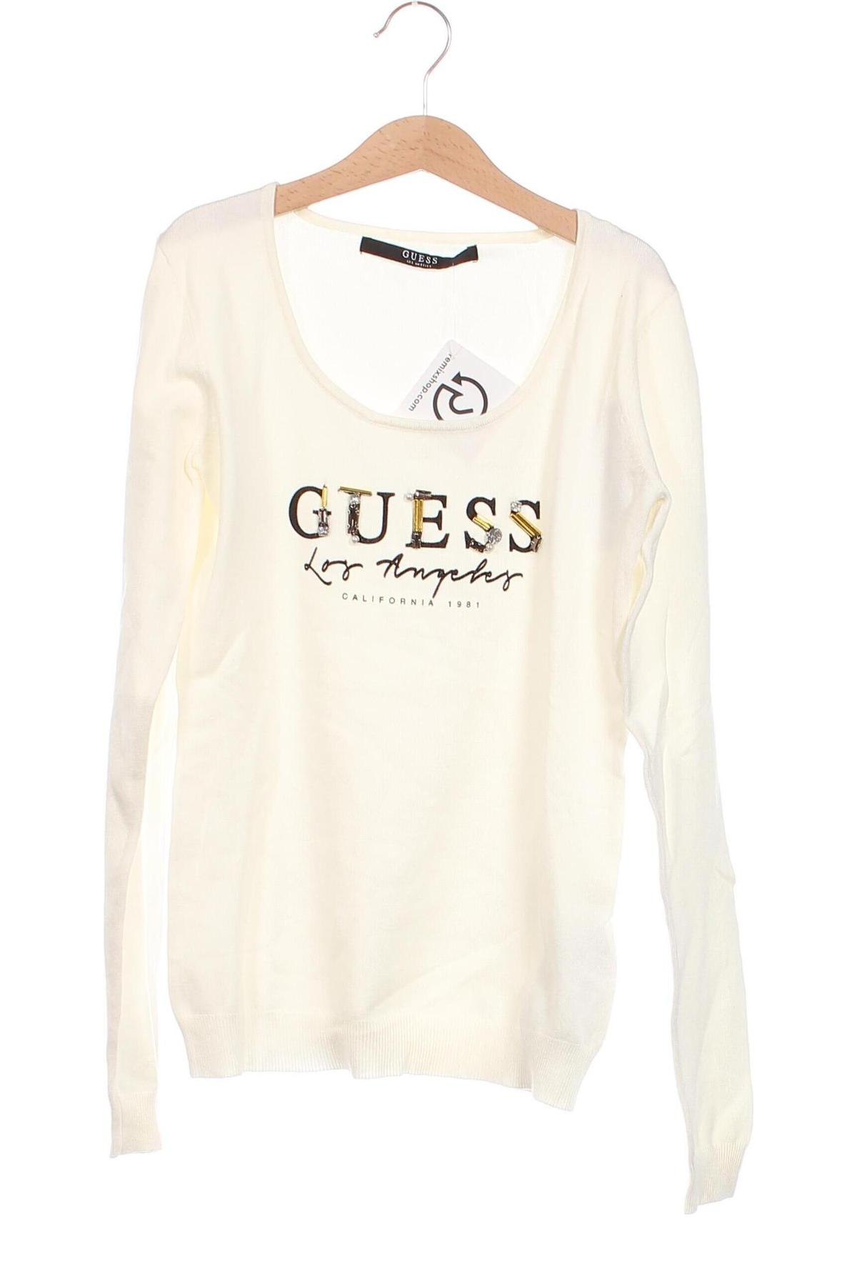 Γυναικείο πουλόβερ Guess, Μέγεθος XS, Χρώμα Εκρού, Τιμή 51,05 €