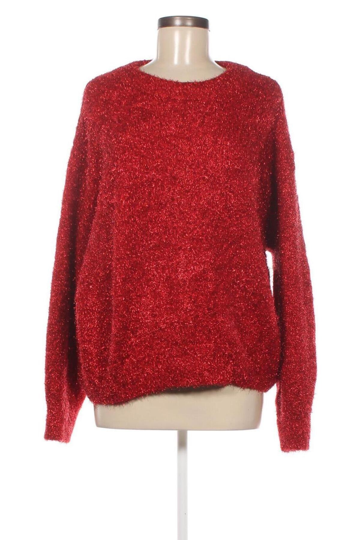 Damski sweter H&M, Rozmiar M, Kolor Czerwony, Cena 46,38 zł