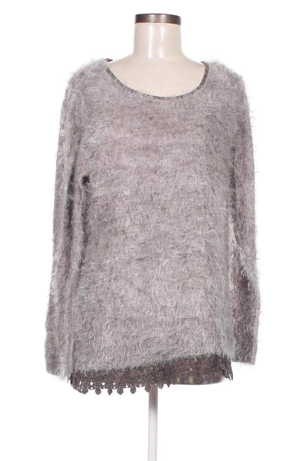 Дамски пуловер Heimatliebe, Размер L, Цвят Сив, Цена 6,67 лв.