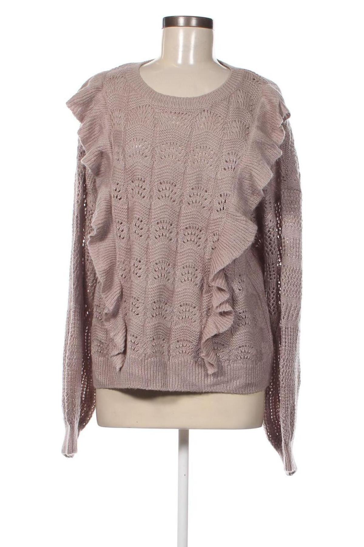 Γυναικείο πουλόβερ Justfab, Μέγεθος XL, Χρώμα Καφέ, Τιμή 7,36 €