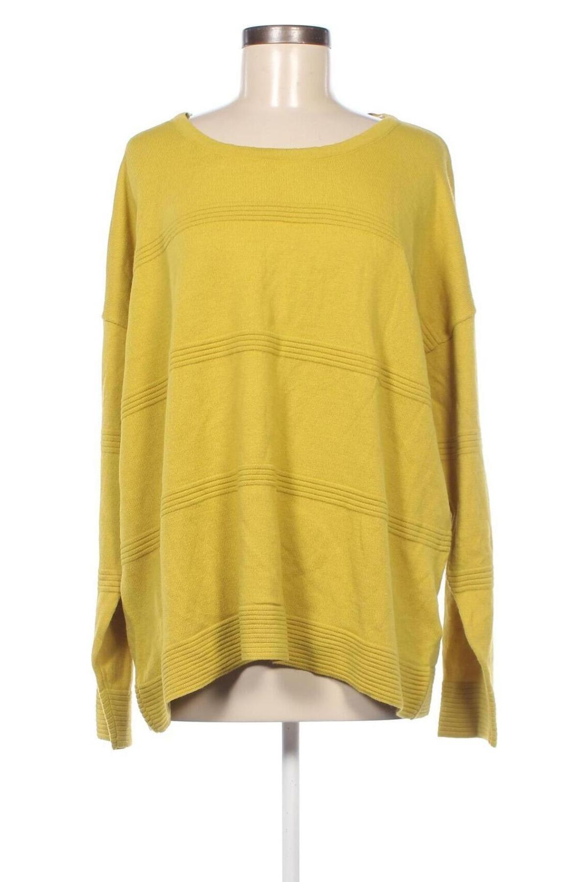 Дамски пуловер Laura Torelli, Размер XL, Цвят Жълт, Цена 24,38 лв.