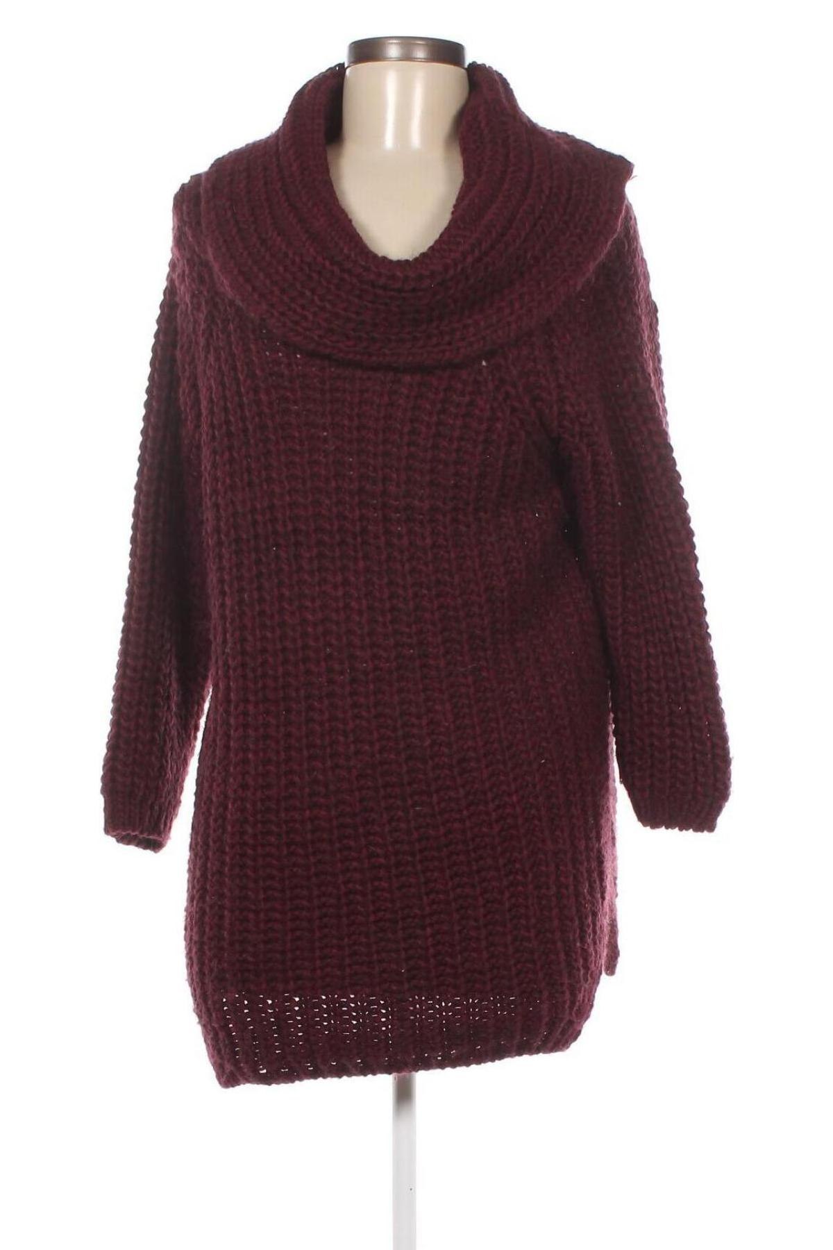 Дамски пуловер Made In Italy, Размер M, Цвят Червен, Цена 13,05 лв.