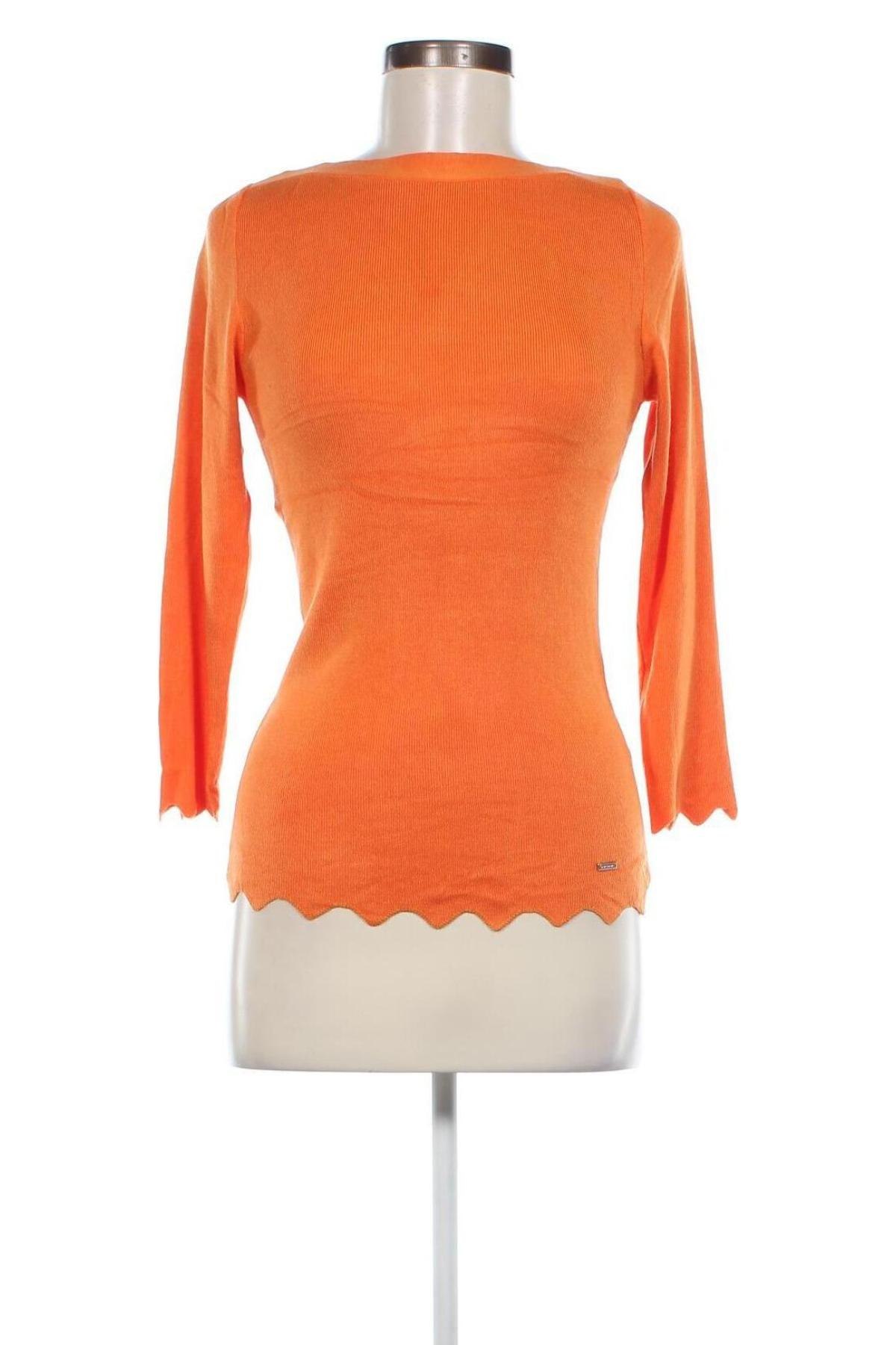Дамски пуловер More & More, Размер XS, Цвят Оранжев, Цена 8,80 лв.