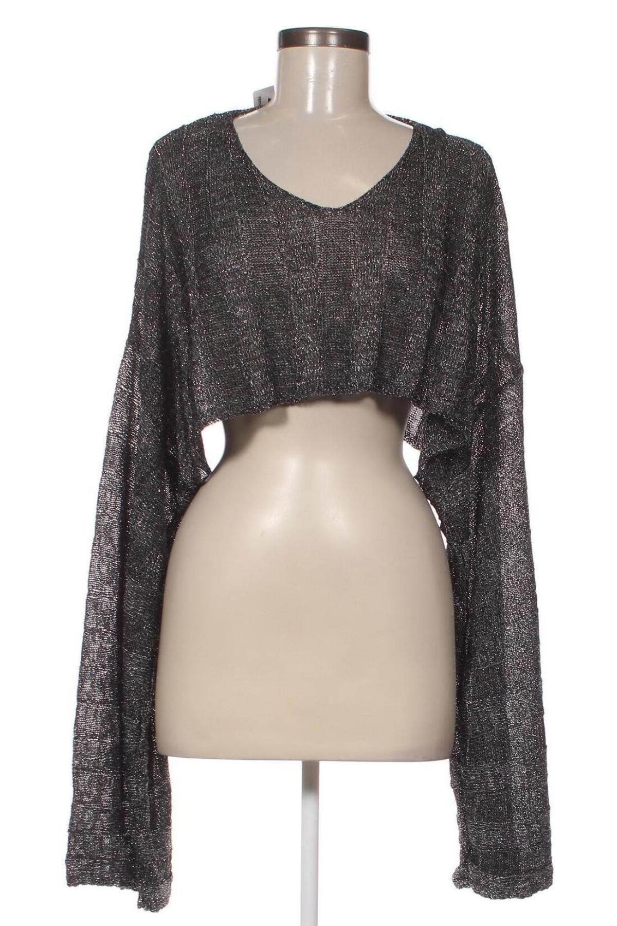Γυναικείο πουλόβερ Pretty Little Thing, Μέγεθος S, Χρώμα Ασημί, Τιμή 17,94 €