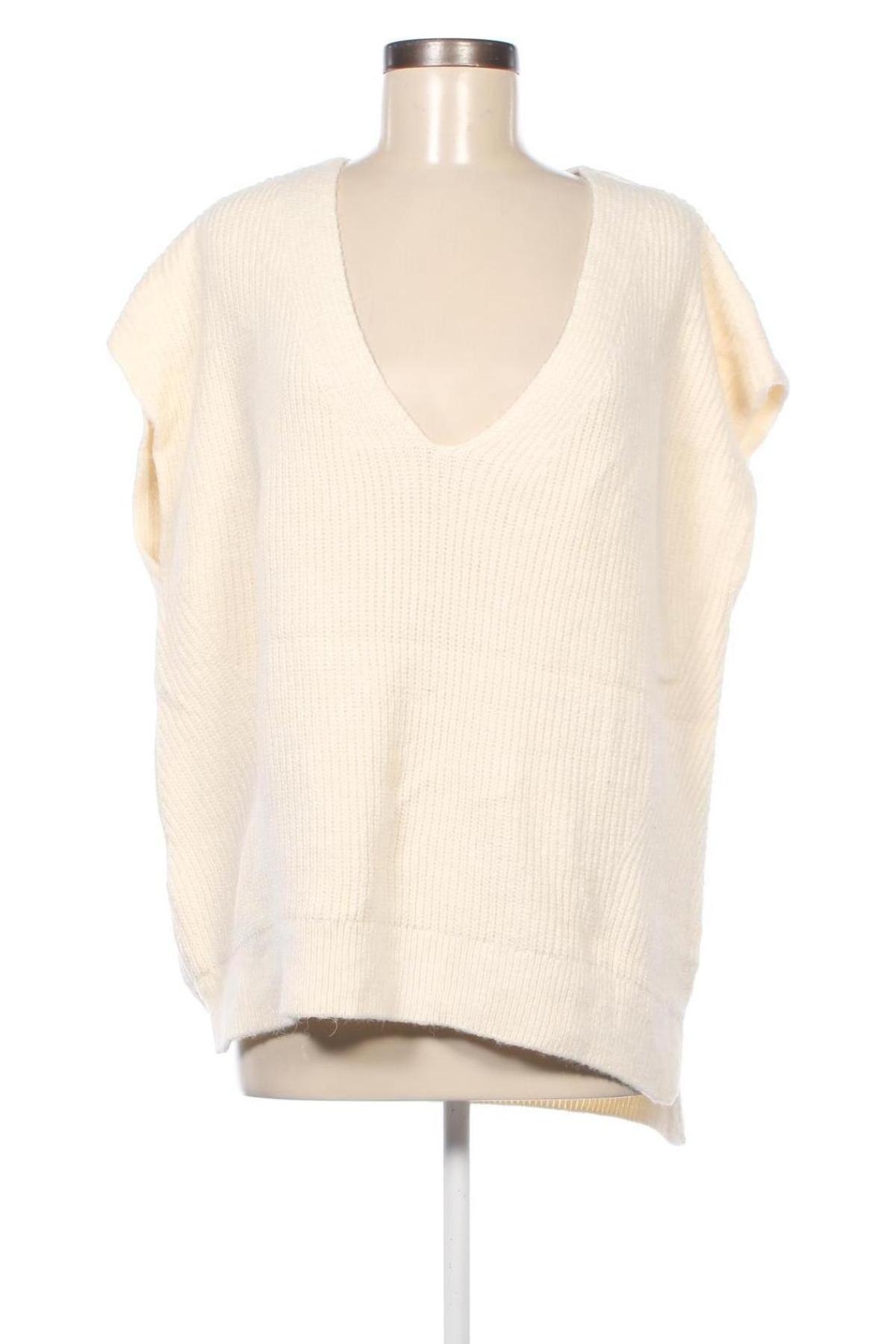 Дамски пуловер Promod, Размер 3XL, Цвят Екрю, Цена 21,46 лв.