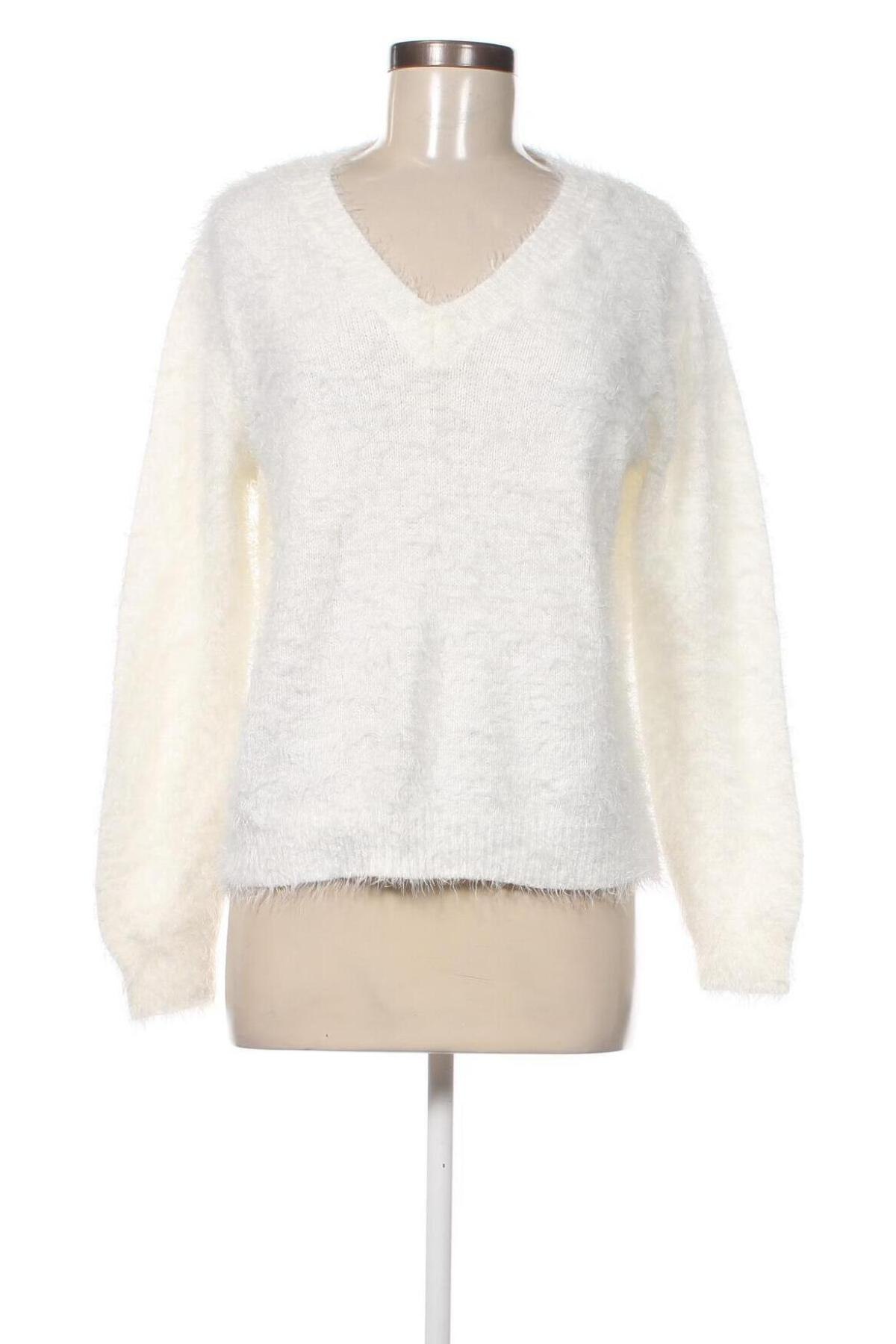 Γυναικείο πουλόβερ Qed London, Μέγεθος L, Χρώμα Λευκό, Τιμή 5,38 €