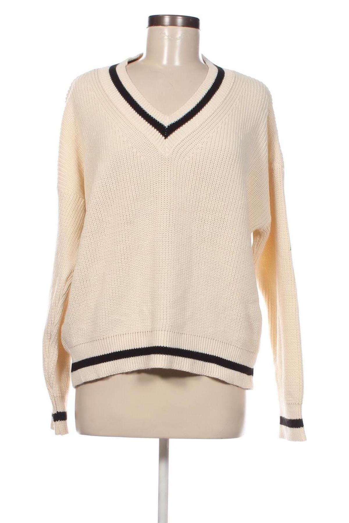 Дамски пуловер SHEIN, Размер L, Цвят Екрю, Цена 13,05 лв.