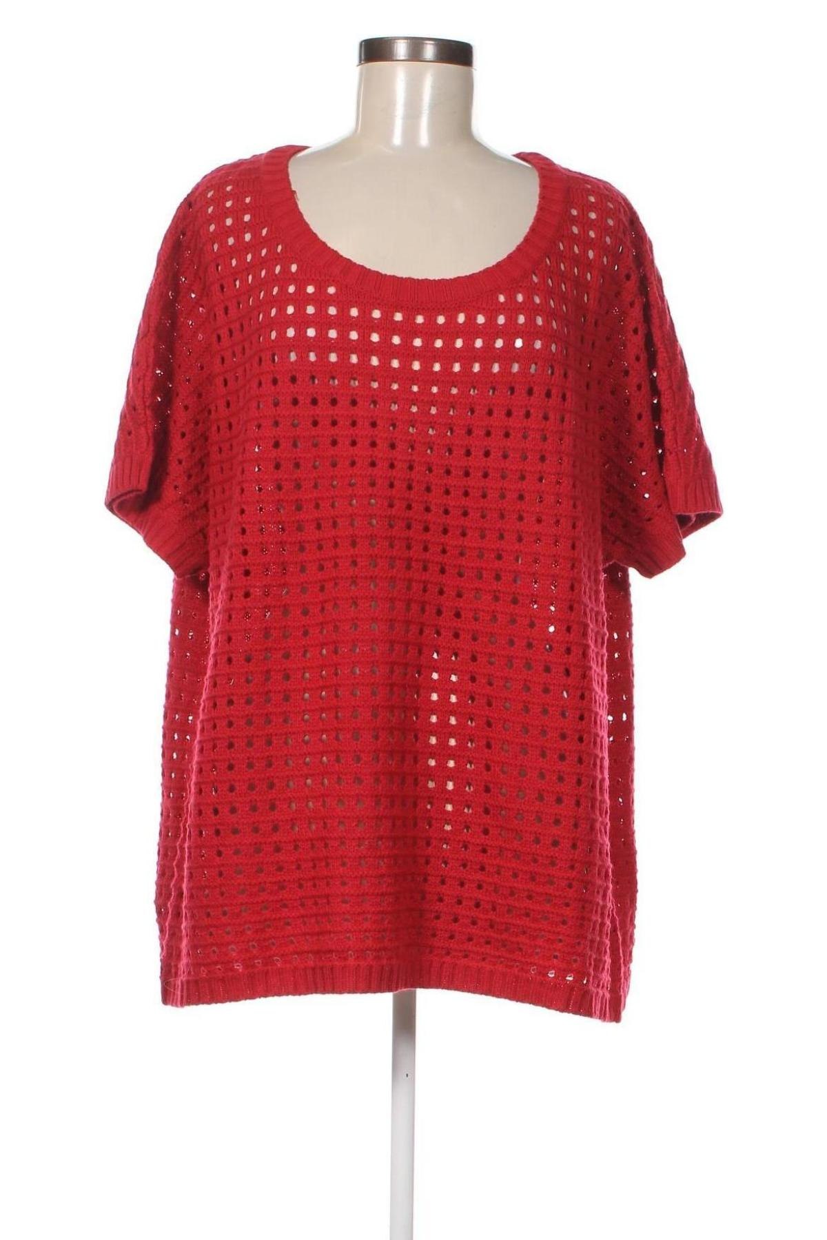 Дамски пуловер Sheego, Размер XXL, Цвят Червен, Цена 24,07 лв.