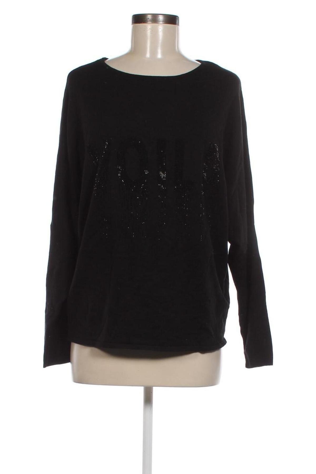 Дамски пуловер SuZa, Размер M, Цвят Черен, Цена 8,41 лв.