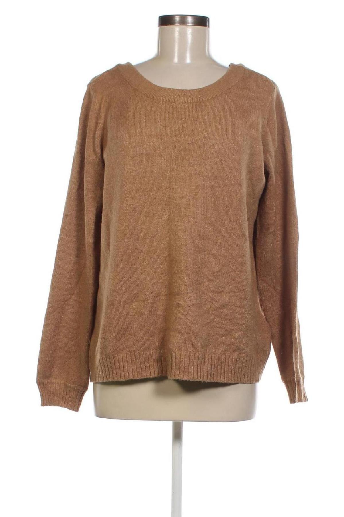 Дамски пуловер VILA, Размер L, Цвят Кафяв, Цена 7,68 лв.