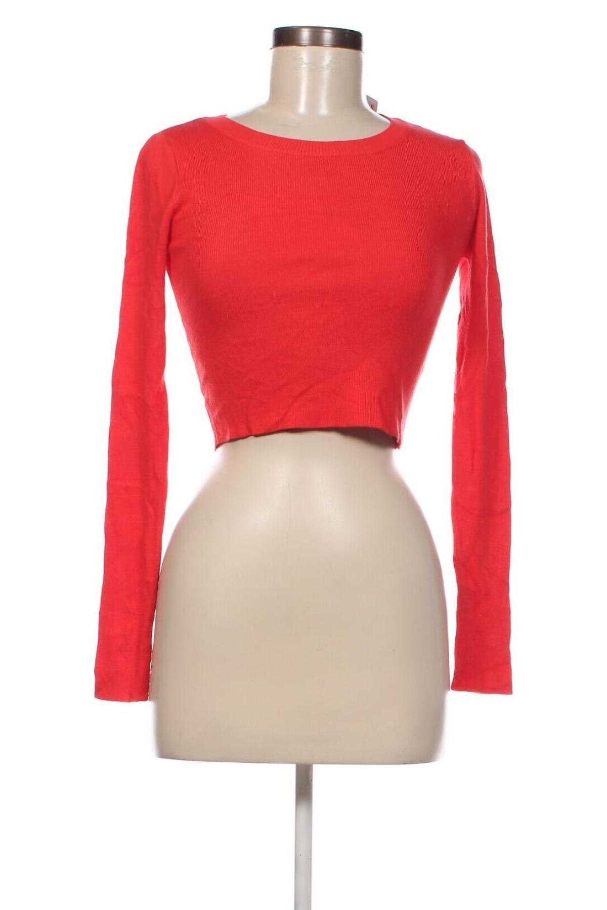 Дамски пуловер Voyelles, Размер S, Цвят Червен, Цена 13,05 лв.