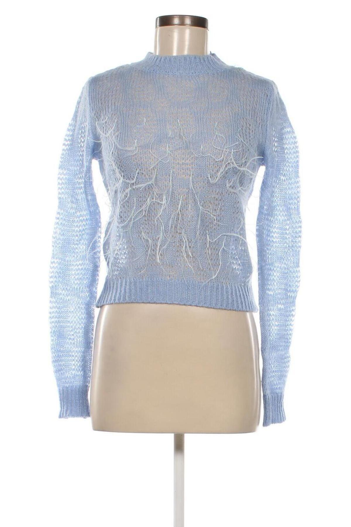 Дамски пуловер Zara, Размер S, Цвят Син, Цена 19,99 лв.