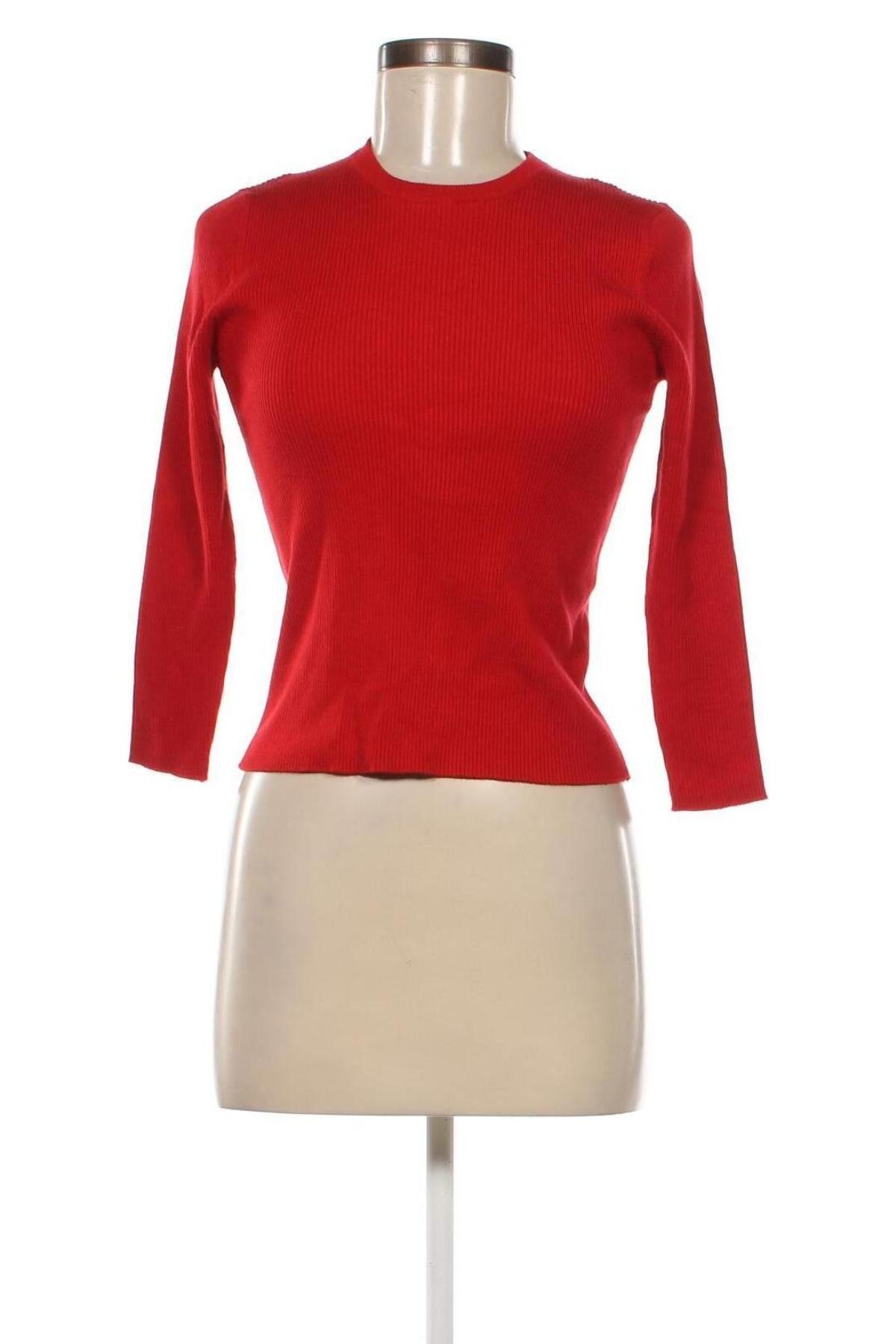 Pulover de femei Zara, Mărime M, Culoare Roșu, Preț 20,39 Lei