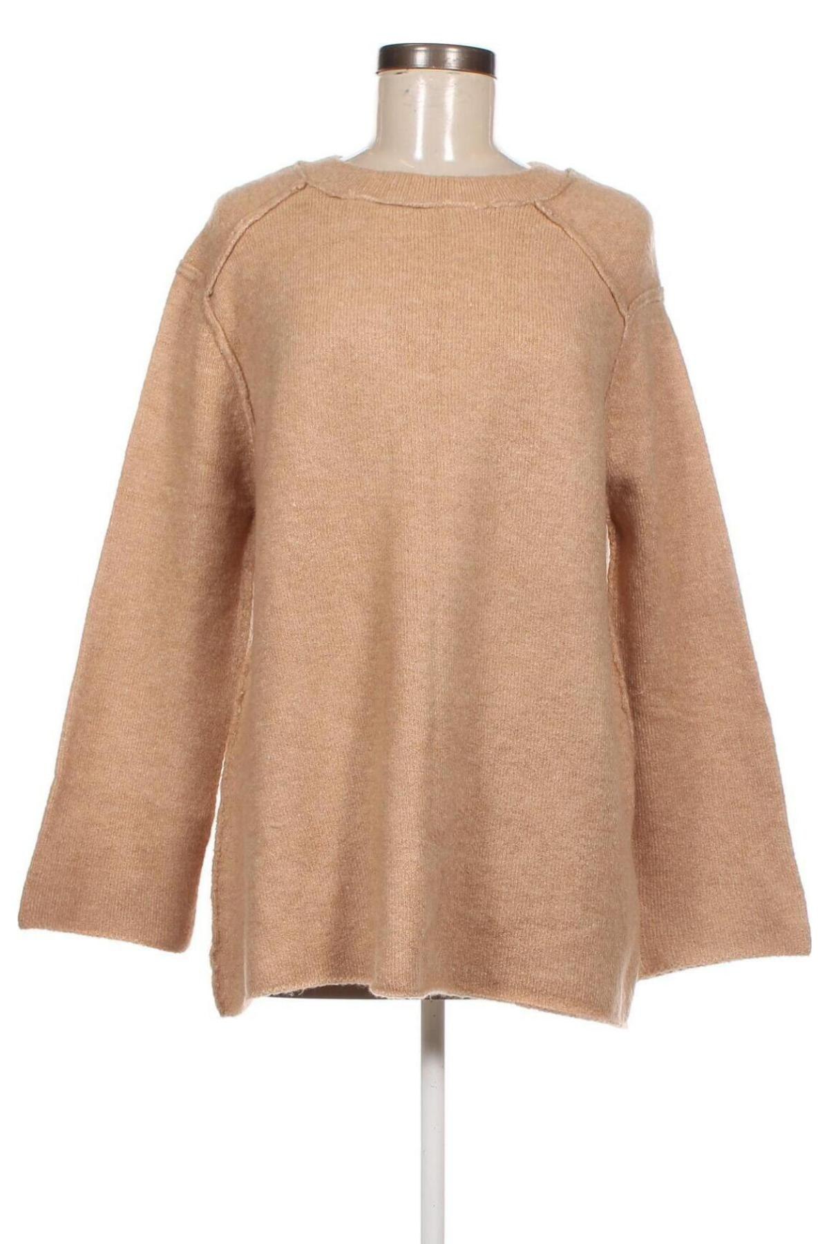 Damenpullover Zara Knitwear, Größe S, Farbe Beige, Preis 4,73 €