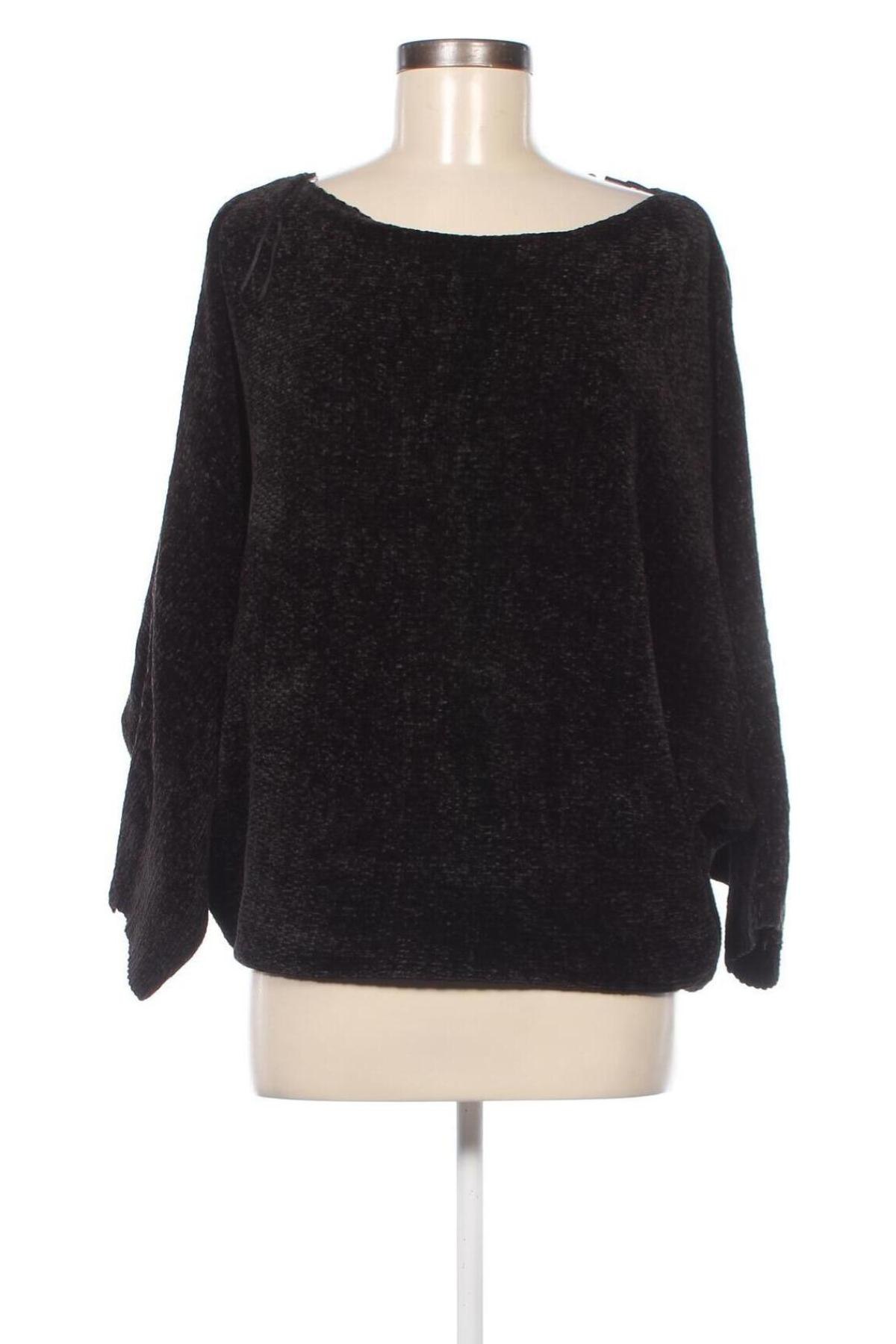 Дамски пуловер Zara Knitwear, Размер M, Цвят Черен, Цена 9,00 лв.