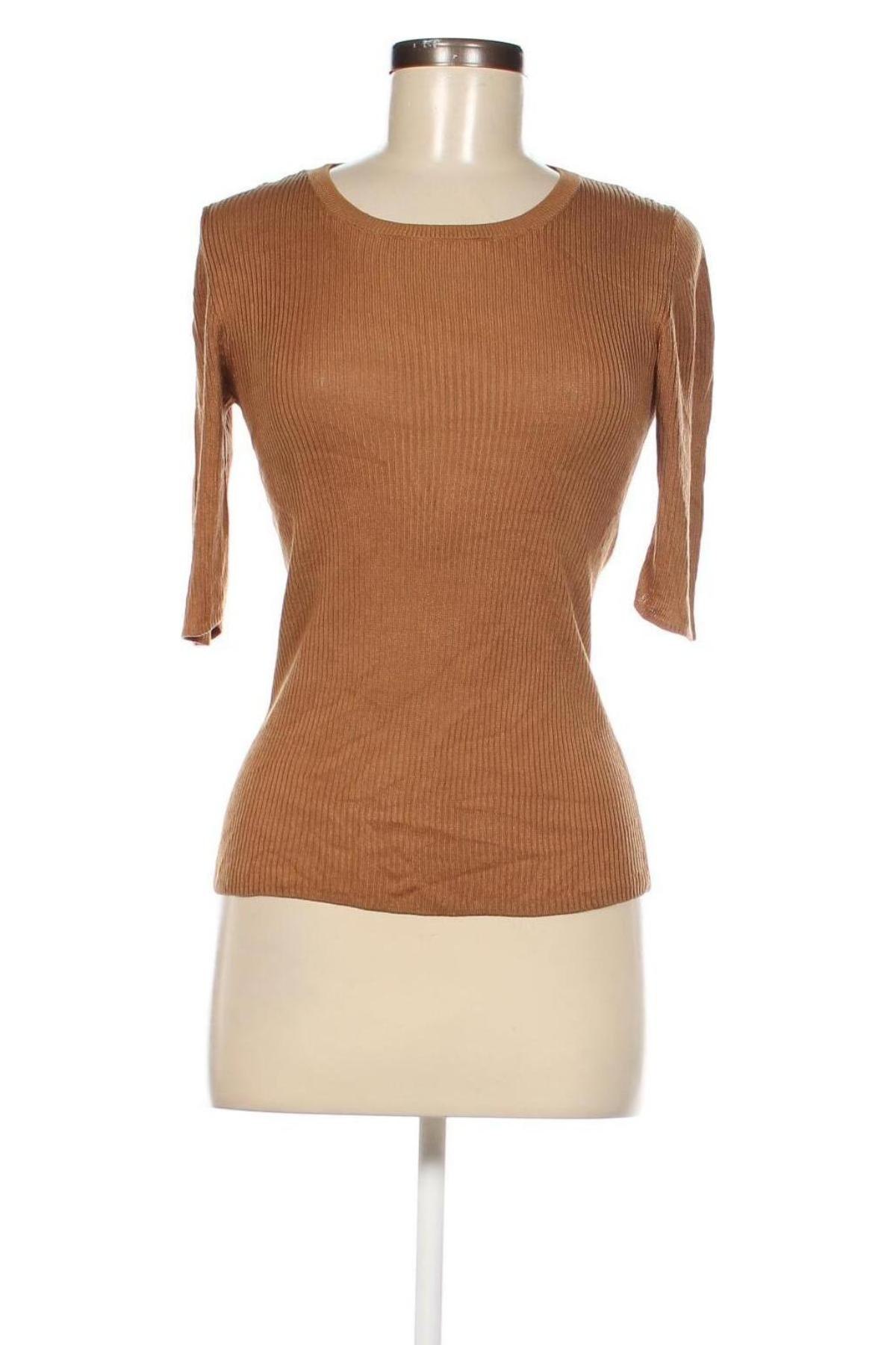 Дамски пуловер Zara Knitwear, Размер S, Цвят Кафяв, Цена 24,00 лв.