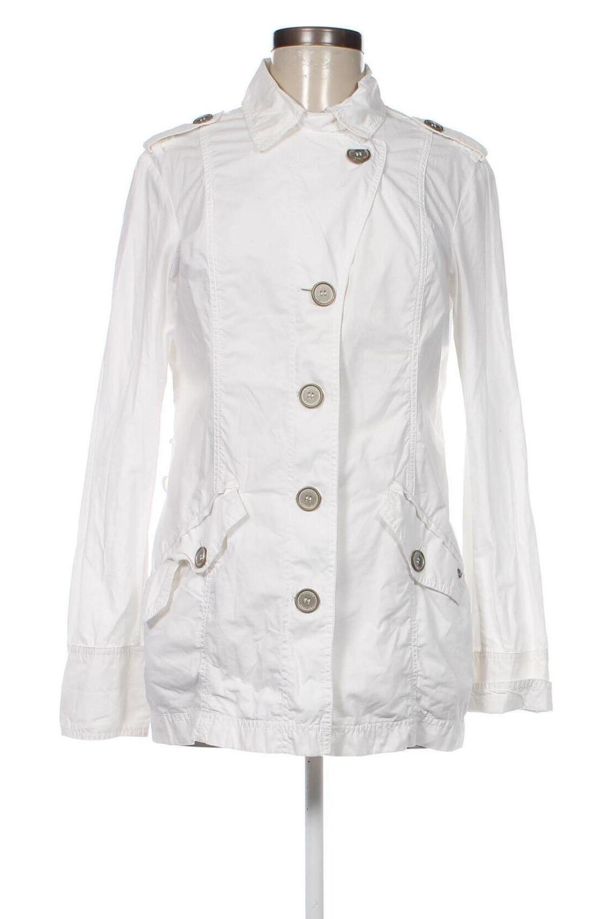 Damen Trenchcoat Esprit, Größe M, Farbe Weiß, Preis 20,25 €