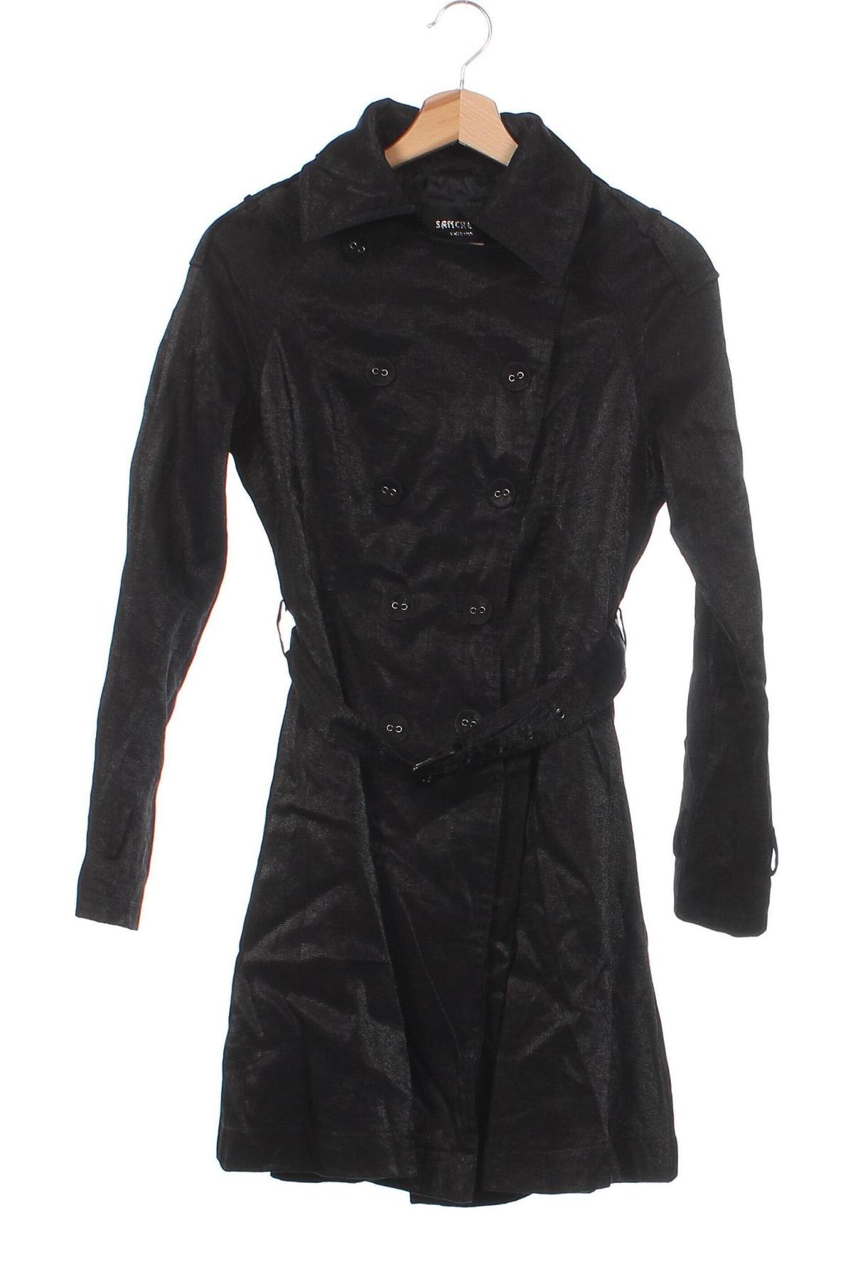Damen Trench Coat Sancred, Größe S, Farbe Schwarz, Preis € 23,02
