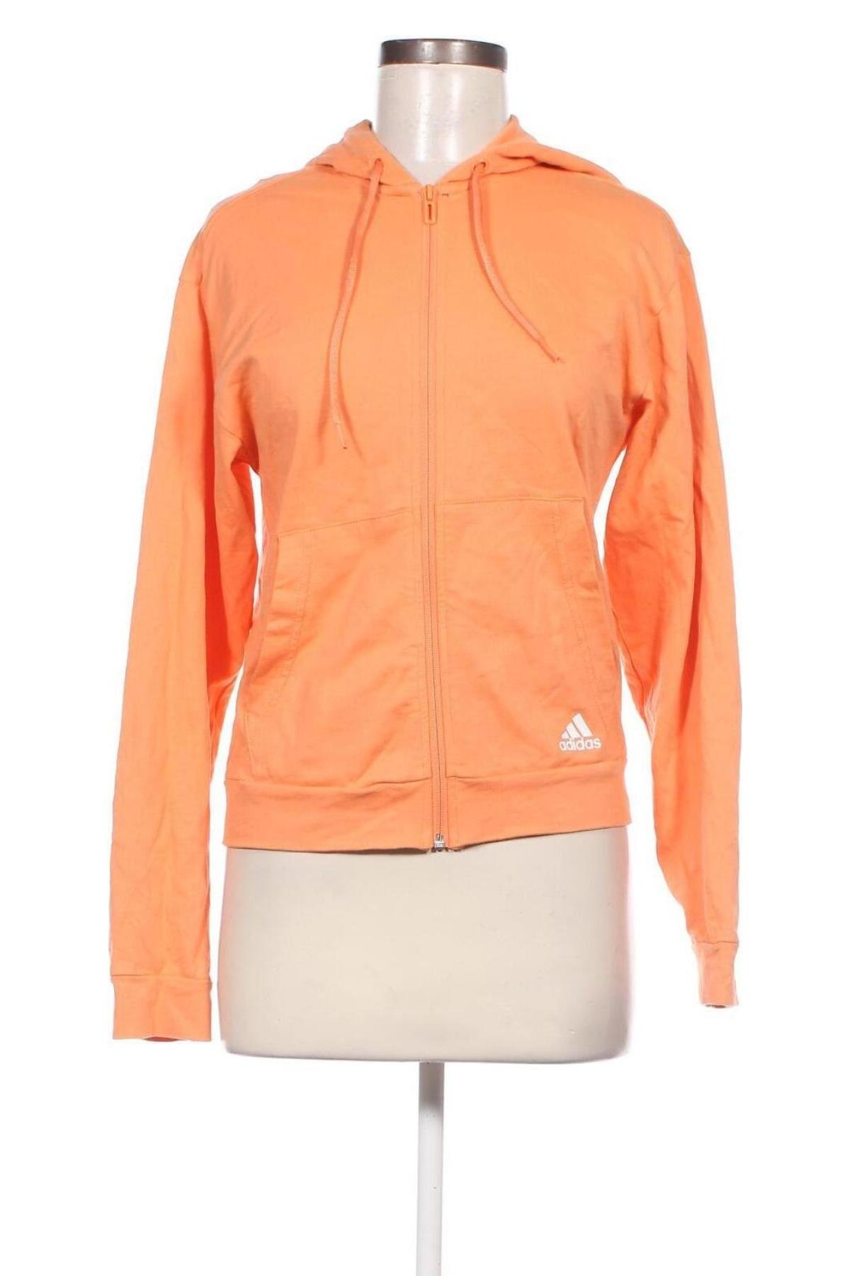 Γυναικείο φούτερ Adidas, Μέγεθος S, Χρώμα Πορτοκαλί, Τιμή 25,36 €