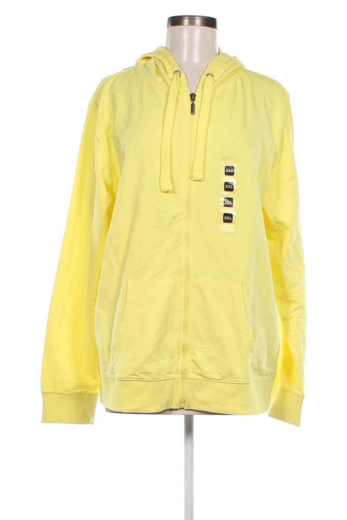 Γυναικείο φούτερ Colours, Μέγεθος XXL, Χρώμα Κίτρινο, Τιμή 15,25 €