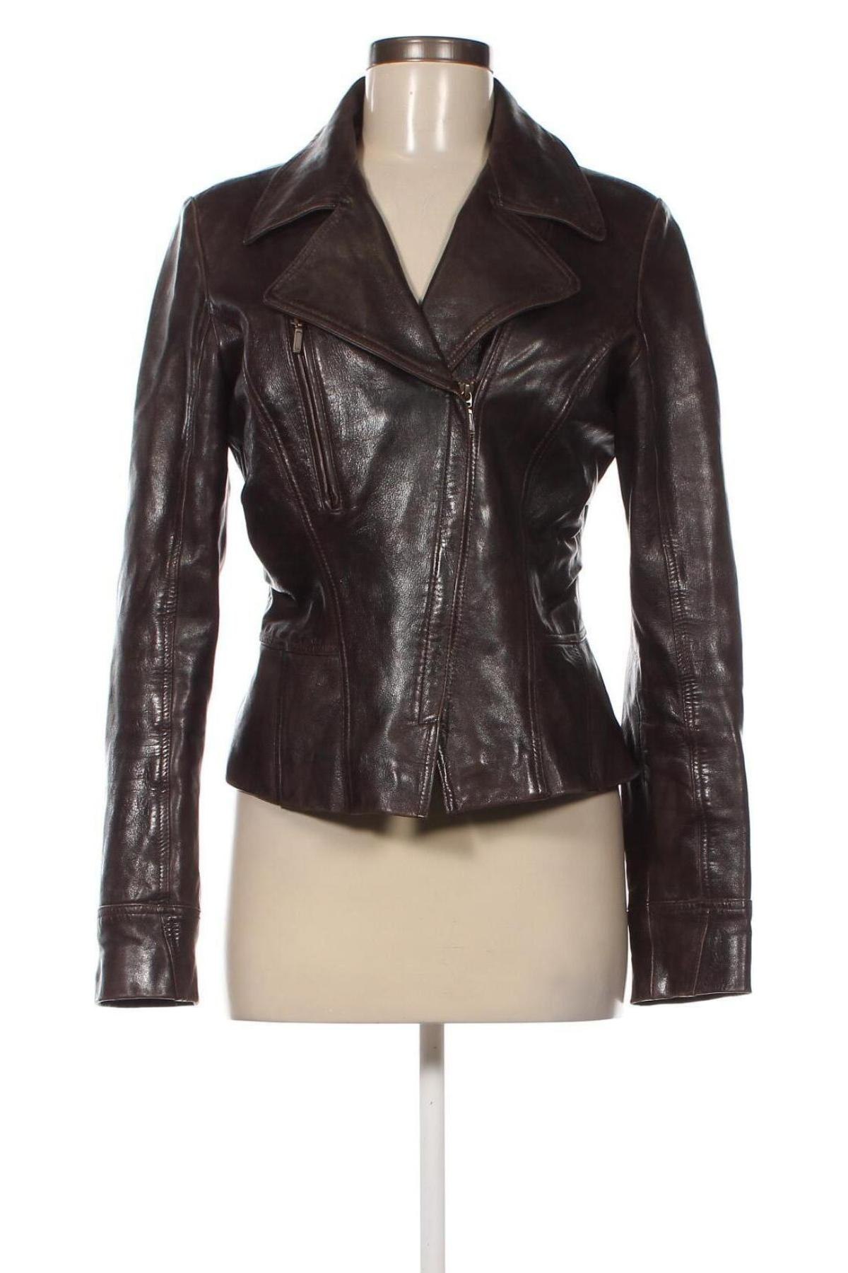Dámska kožená bunda , Veľkosť M, Farba Hnedá, Cena  50,46 €