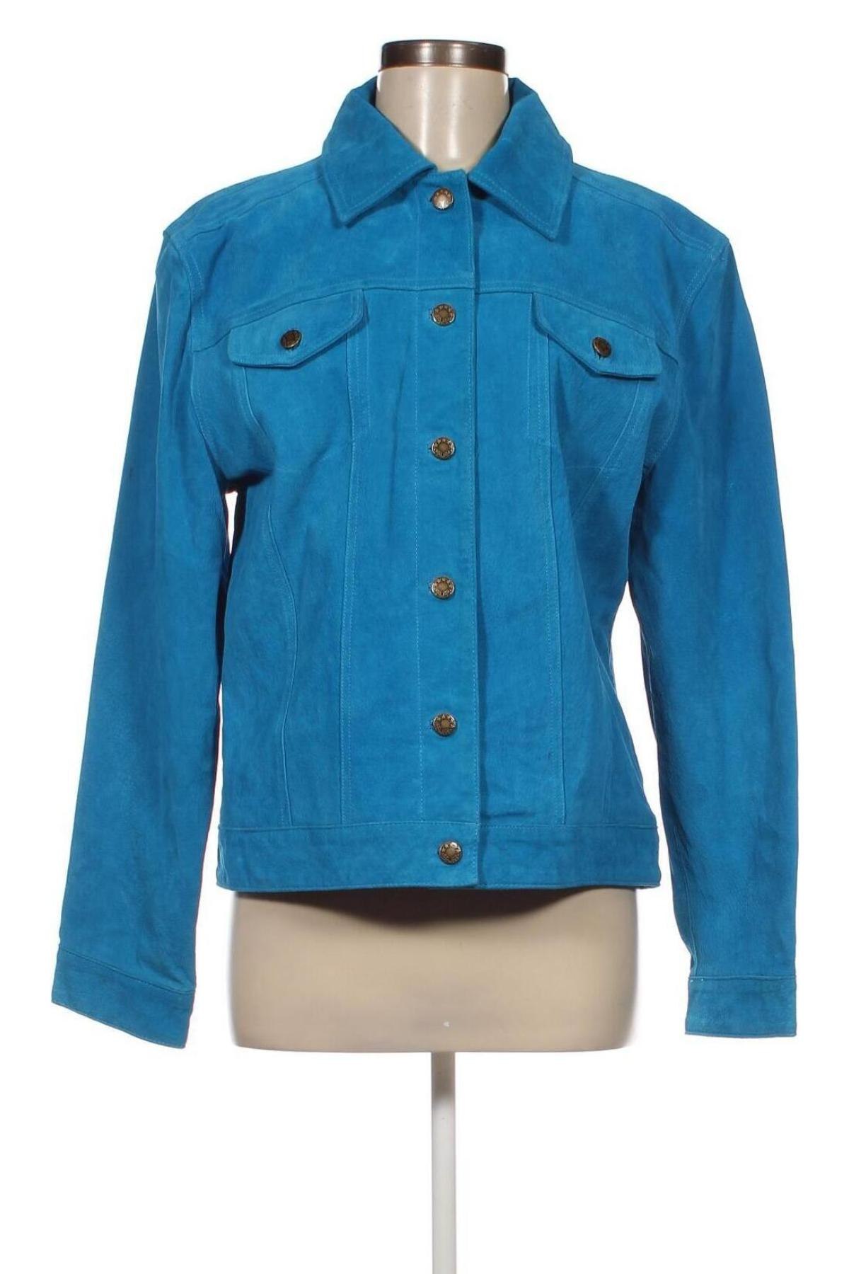 Damen Lederjacke, Größe XL, Farbe Blau, Preis € 74,46