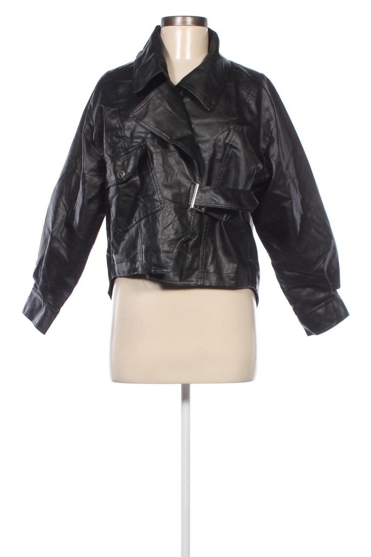 Damen Lederjacke, Größe XS, Farbe Schwarz, Preis 27,28 €