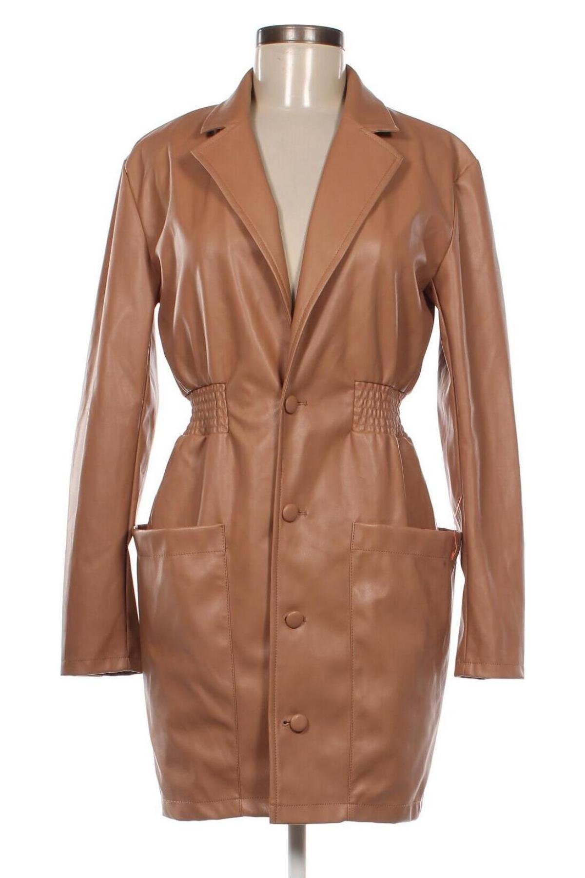 Dámska kožená bunda  ASOS, Veľkosť M, Farba Béžová, Cena  16,44 €