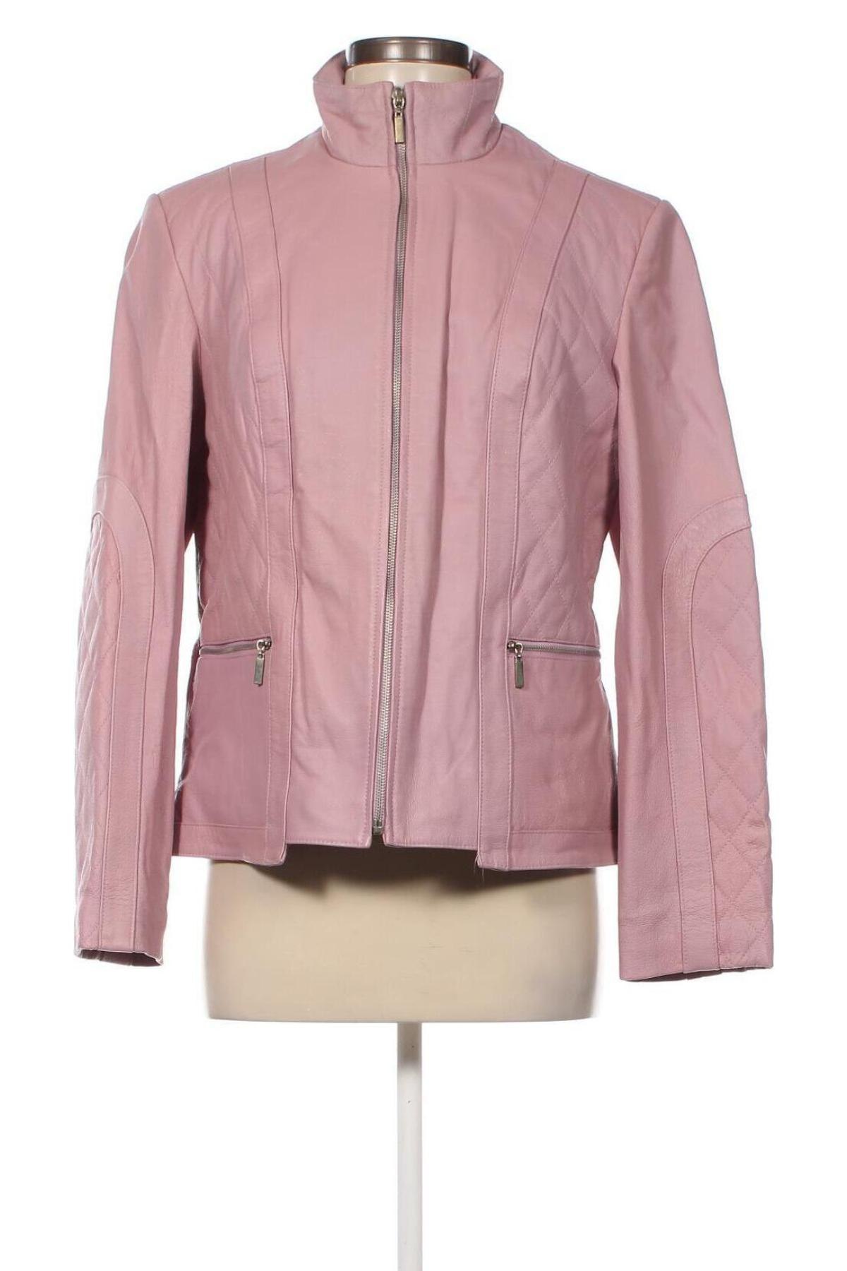 Γυναικείο δερμάτινο μπουφάν Dennis Basso, Μέγεθος M, Χρώμα Ρόζ , Τιμή 63,09 €