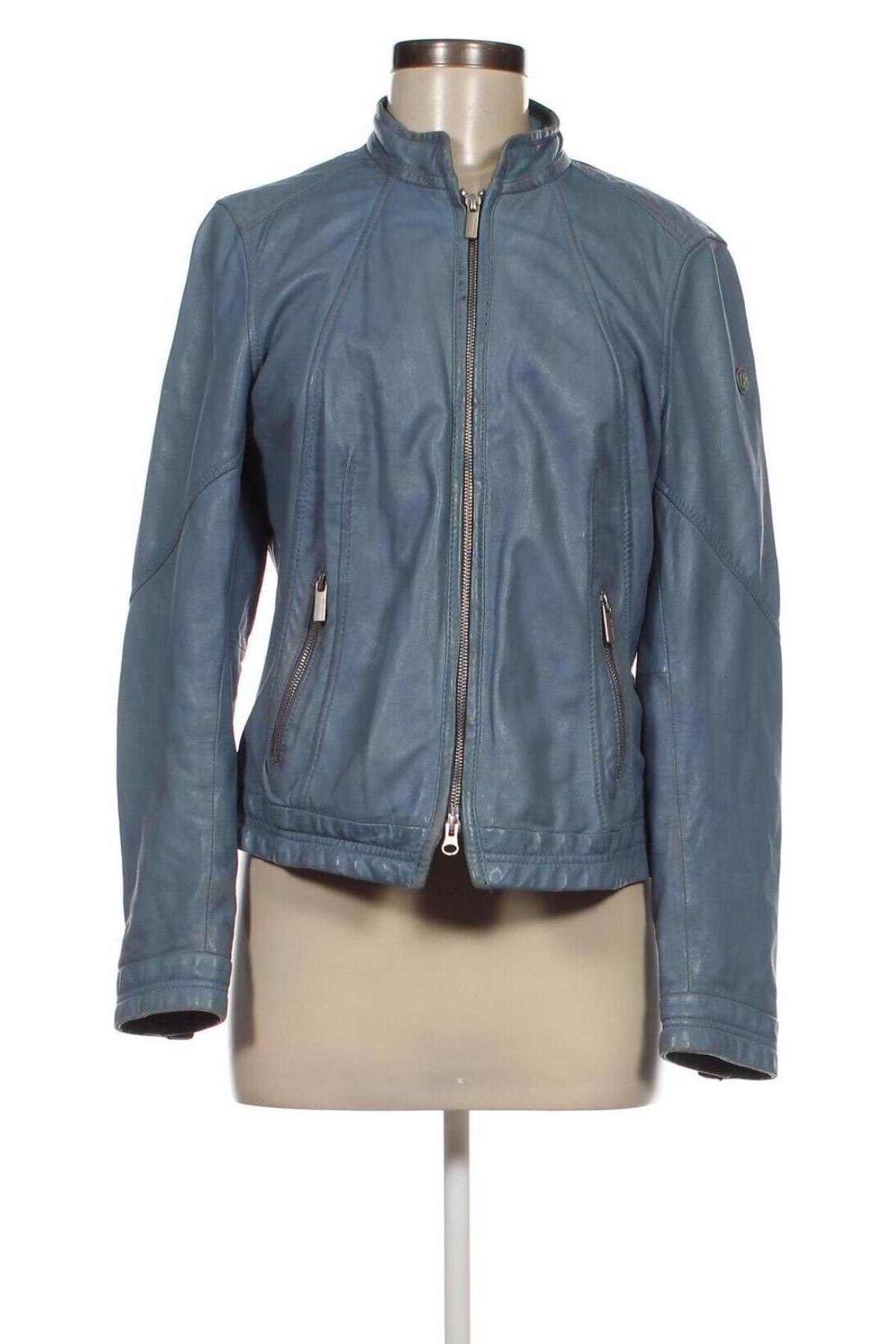 Damen Lederjacke Milestone, Größe M, Farbe Blau, Preis 32,49 €