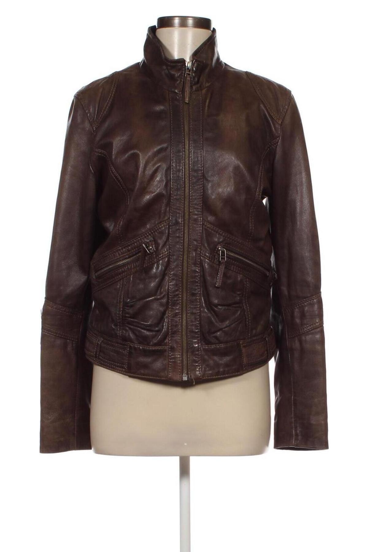 Dámska kožená bunda  Oakwood, Veľkosť L, Farba Hnedá, Cena  46,56 €