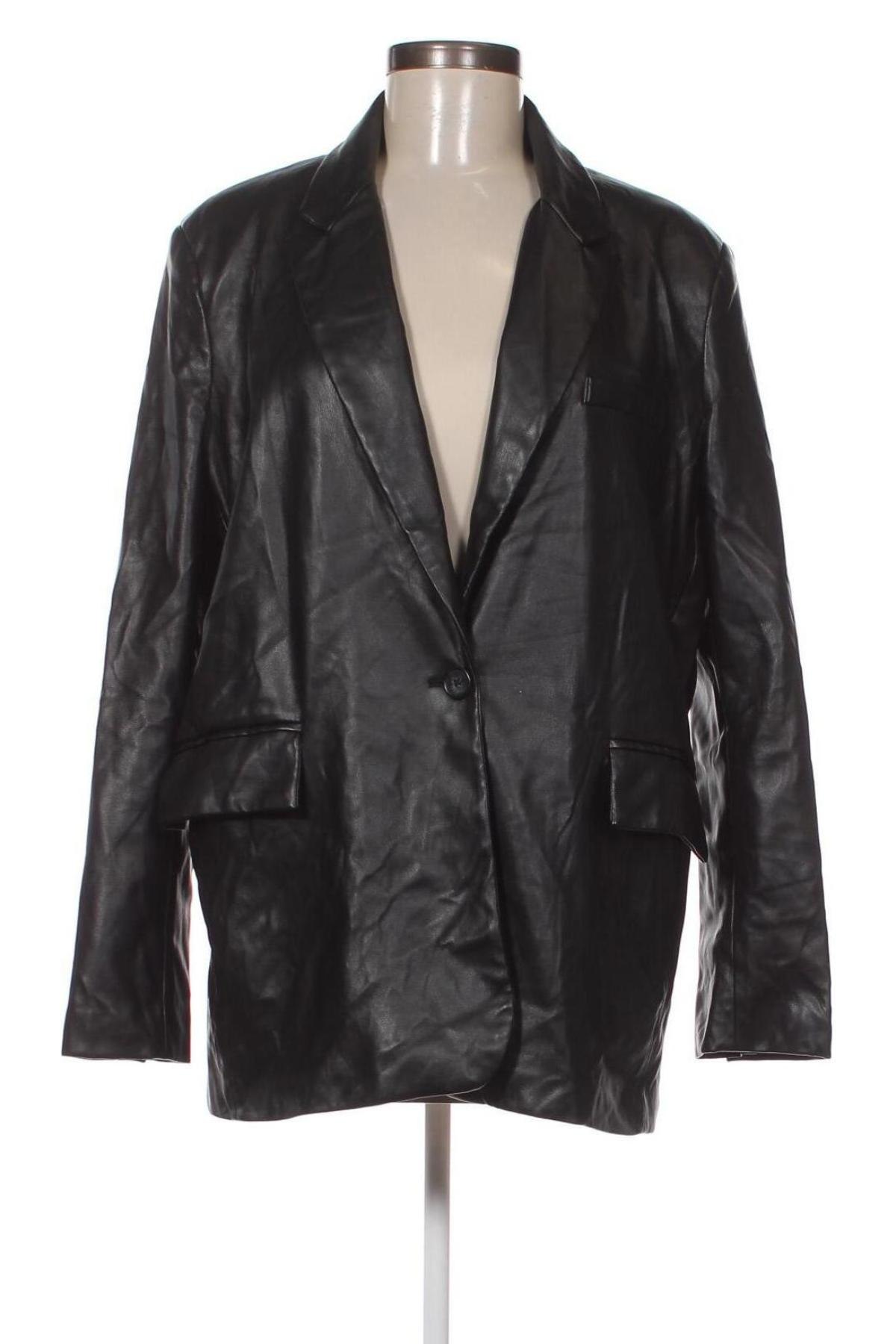 Dámská kožená bunda  Pull&Bear, Velikost L, Barva Černá, Cena  578,00 Kč