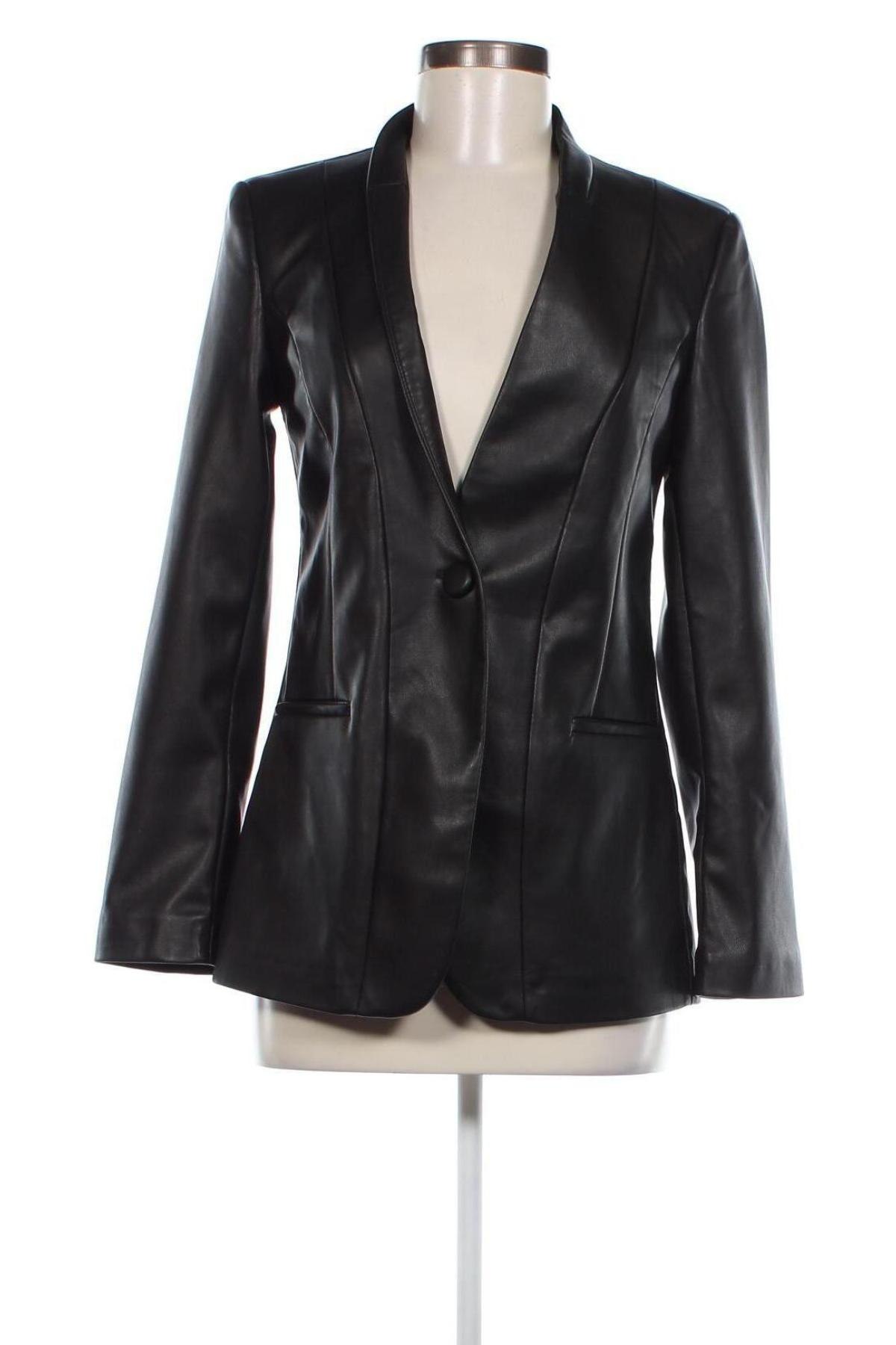 Damen Lederjacke Sisley, Größe XS, Farbe Schwarz, Preis € 82,99