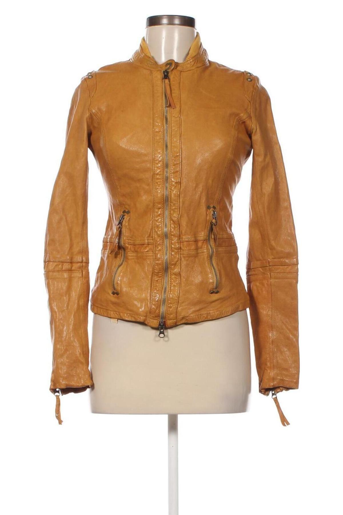 Damen Lederjacke True Religion, Größe S, Farbe Gelb, Preis € 105,32