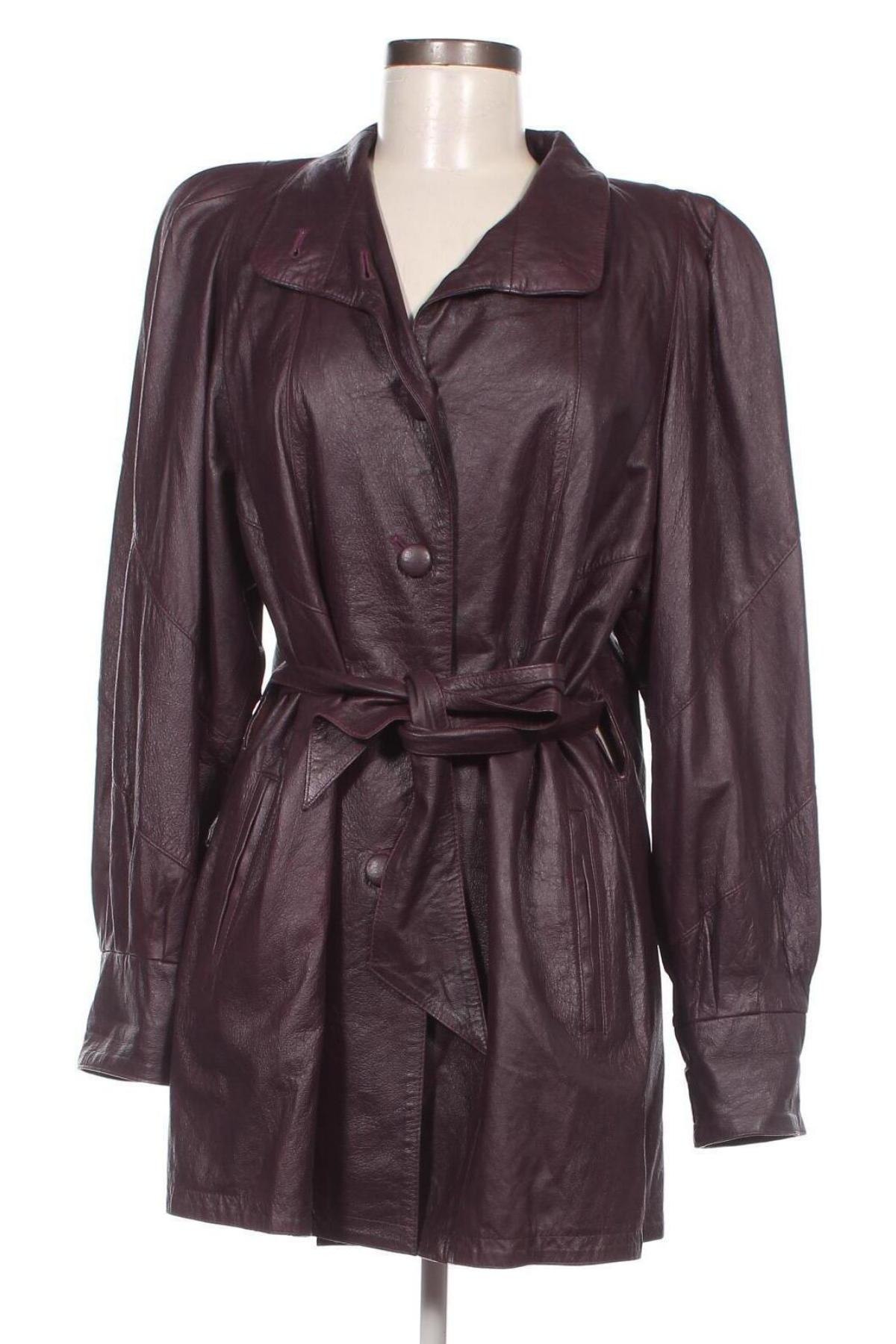Dámska kožená bunda  Vintage, Veľkosť M, Farba Fialová, Cena  60,67 €
