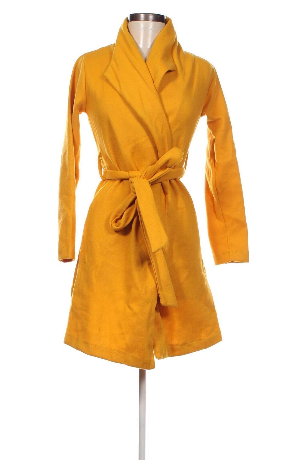 Γυναικείο παλτό, Μέγεθος S, Χρώμα Κίτρινο, Τιμή 6,33 €