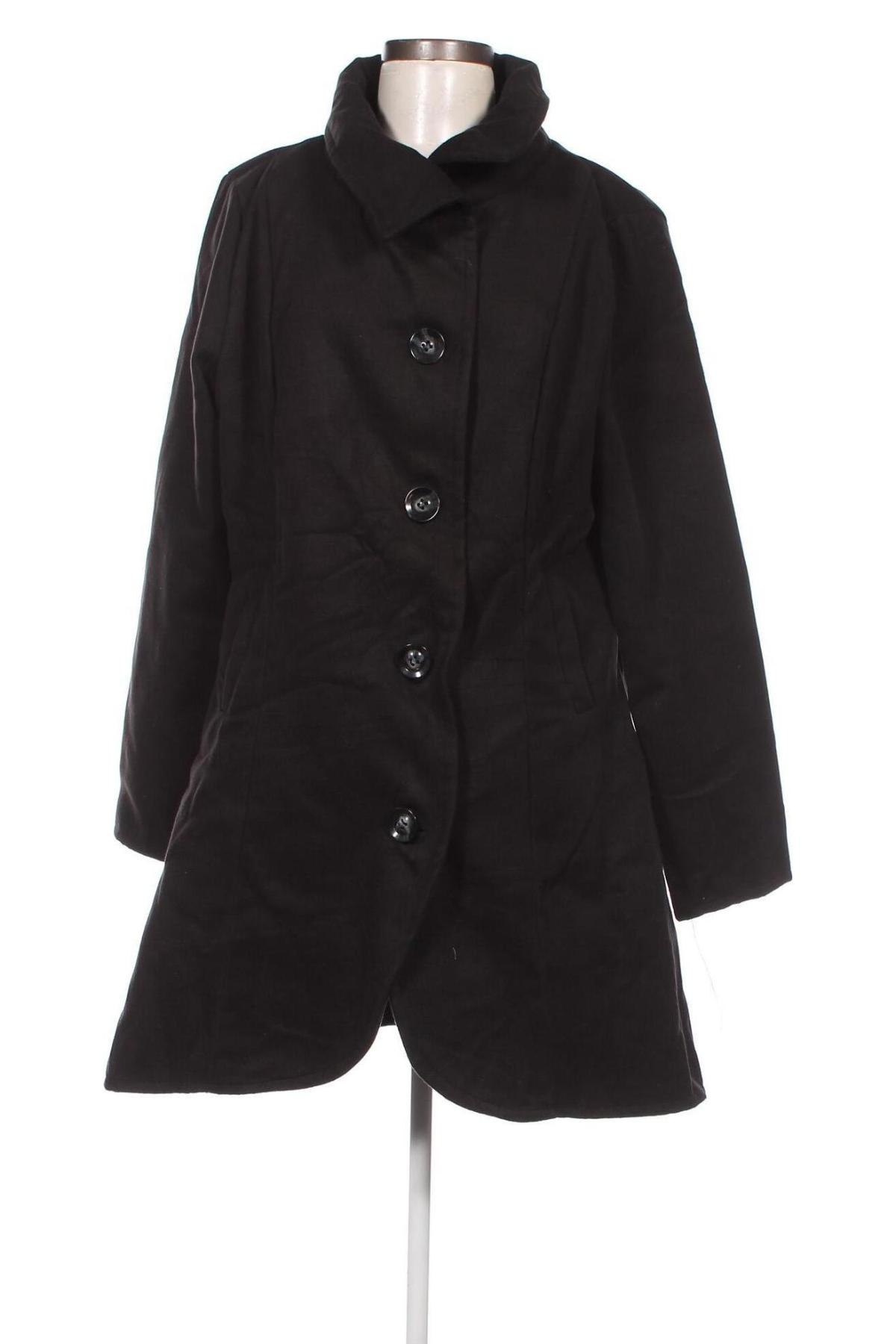 Дамско палто, Размер XXL, Цвят Черен, Цена 10,88 лв.
