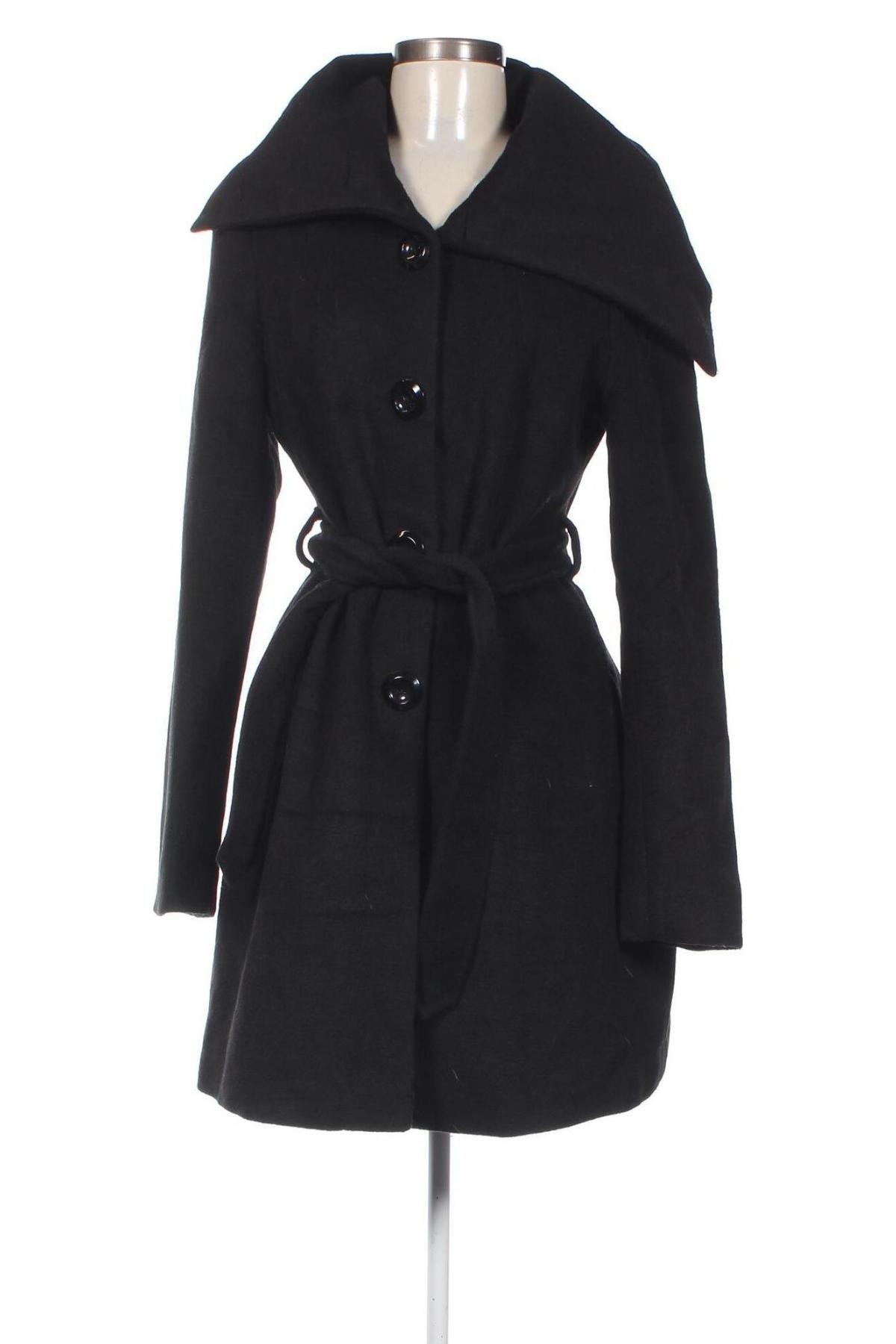 Дамско палто Amisu, Размер M, Цвят Черен, Цена 51,36 лв.